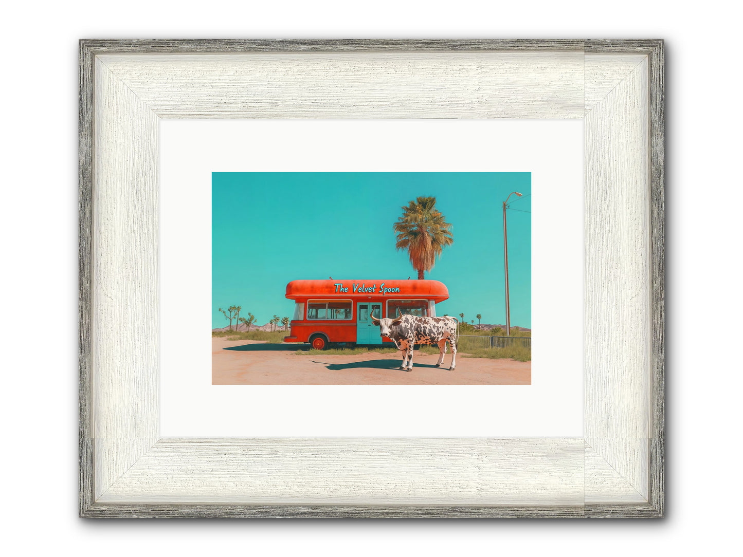 Diary Of Detours Framed Print - Driftwood White 12x8