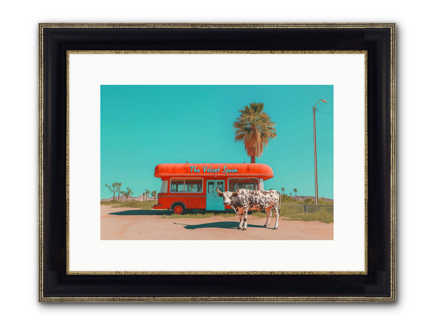Diary Of Detours Framed Print - Black & Gold 15x10