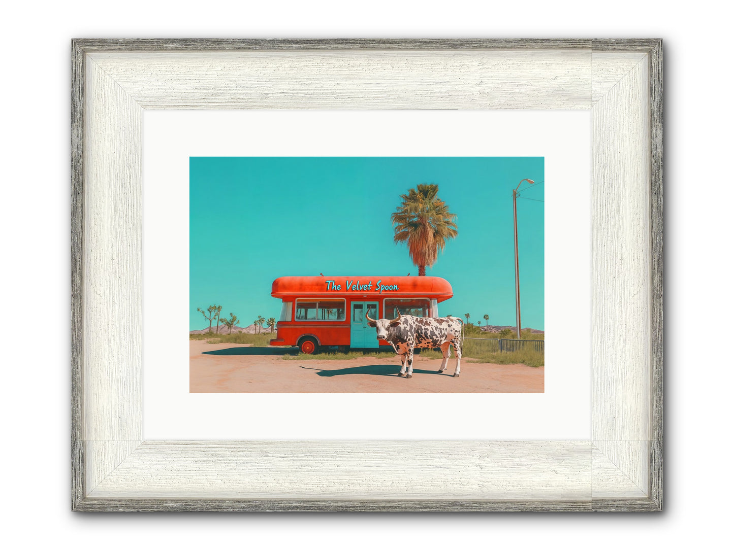 Diary Of Detours Framed Print - Driftwood White 15x10