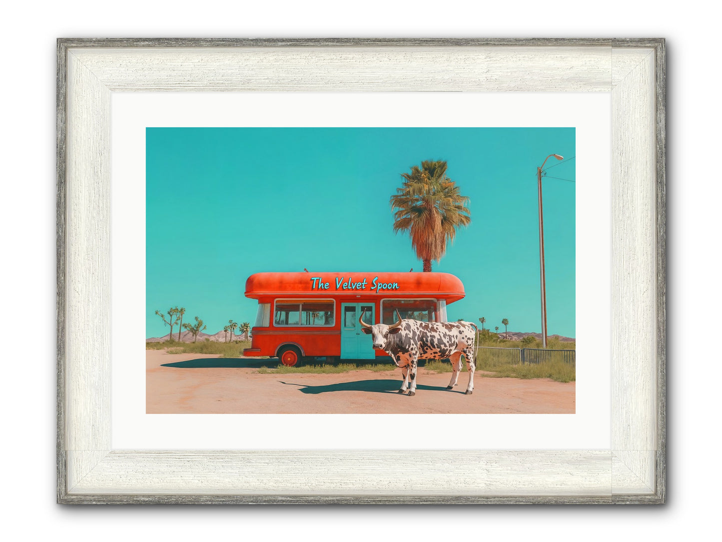Diary Of Detours Framed Print - Driftwood White 24x16