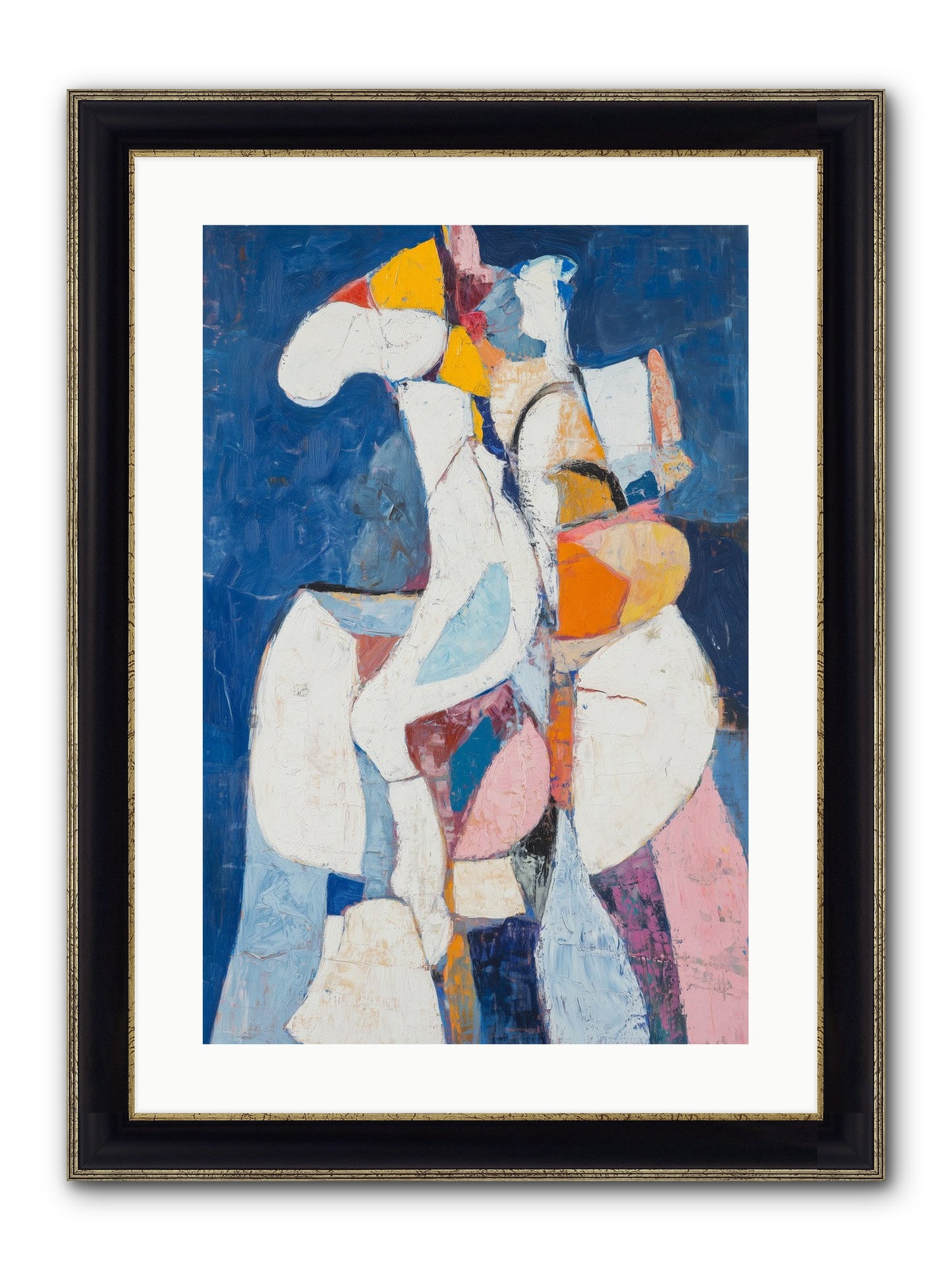 Dilemma Framed Print - Black & Gold 16x24