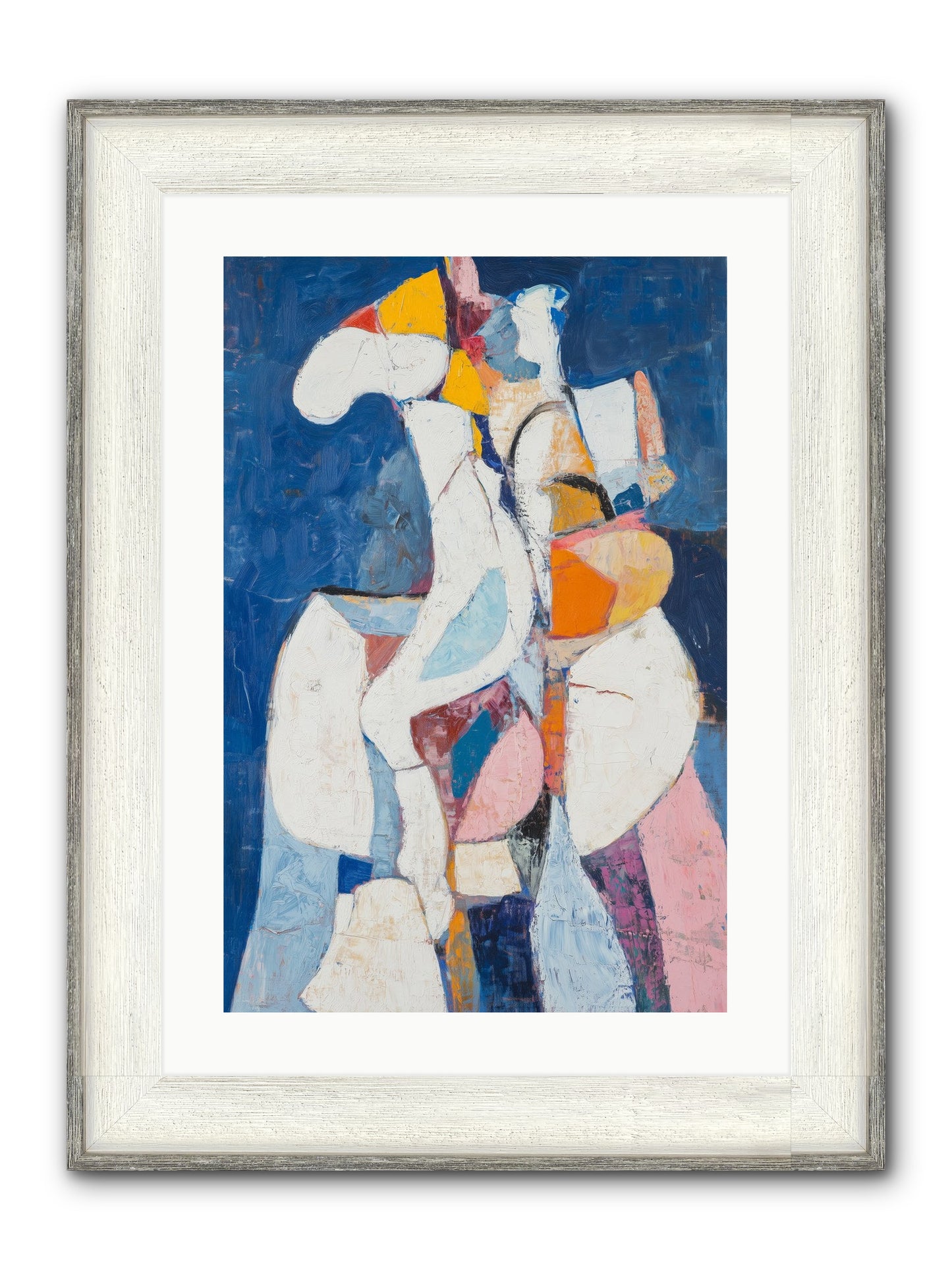 Dilemma Framed Print - Driftwood White 16x24