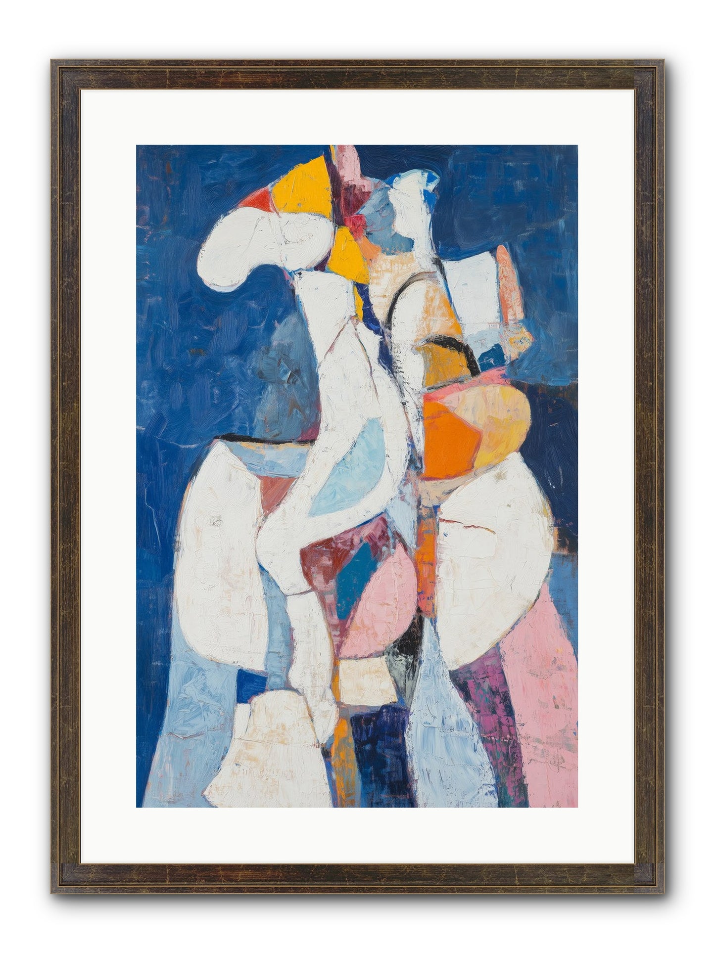 Dilemma Framed Print - Slimwoods Black/Gold 16x24