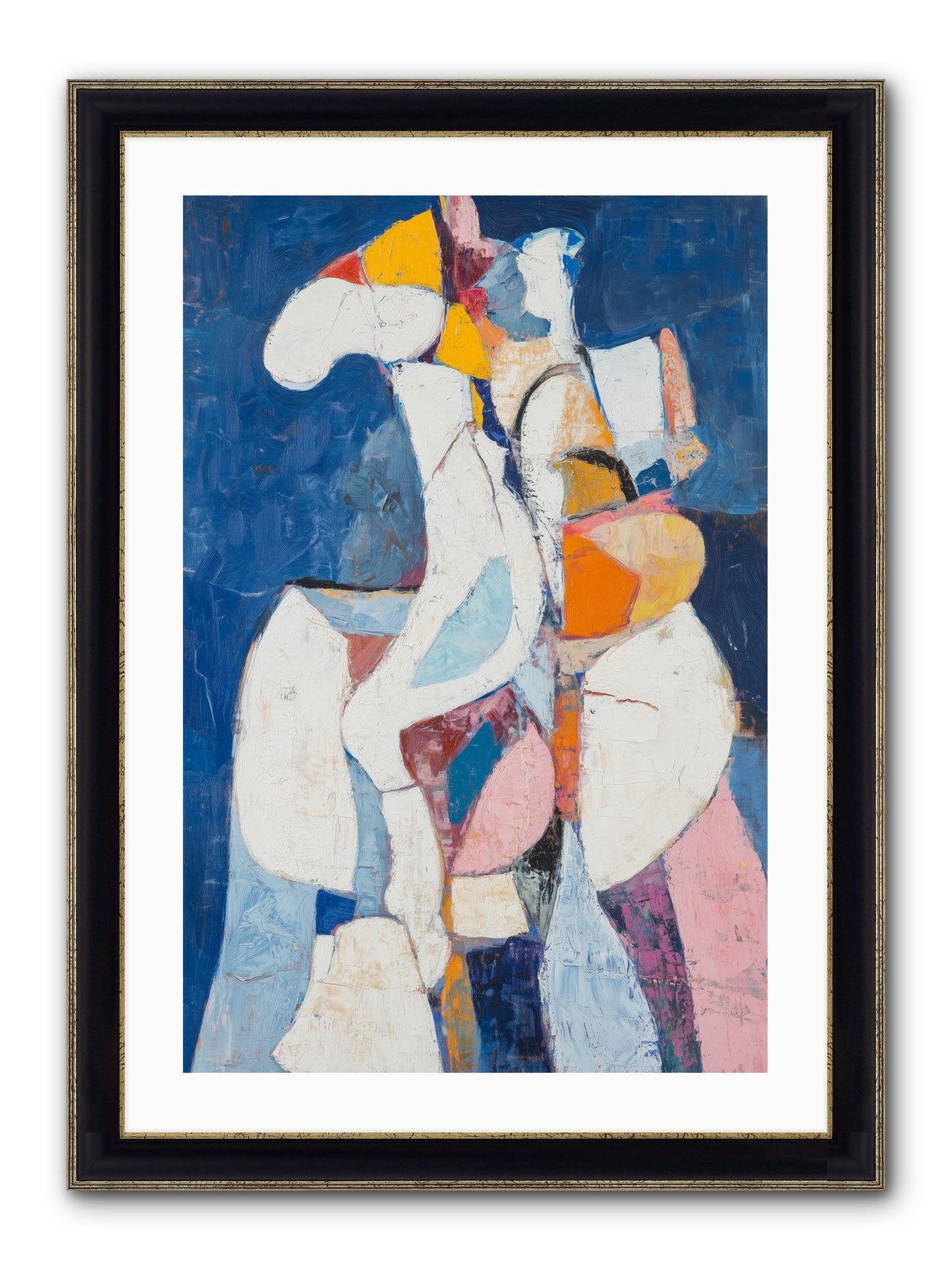 Dilemma Framed Print - Black & Gold 20x30