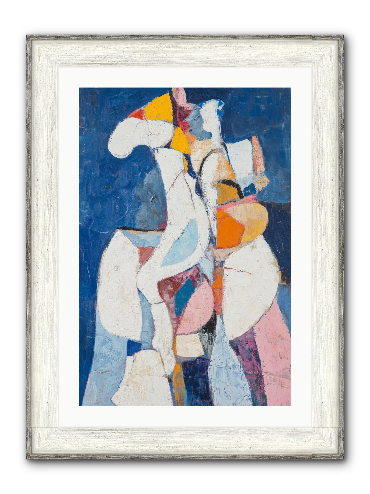 Dilemma Framed Print - Driftwood White 20x30