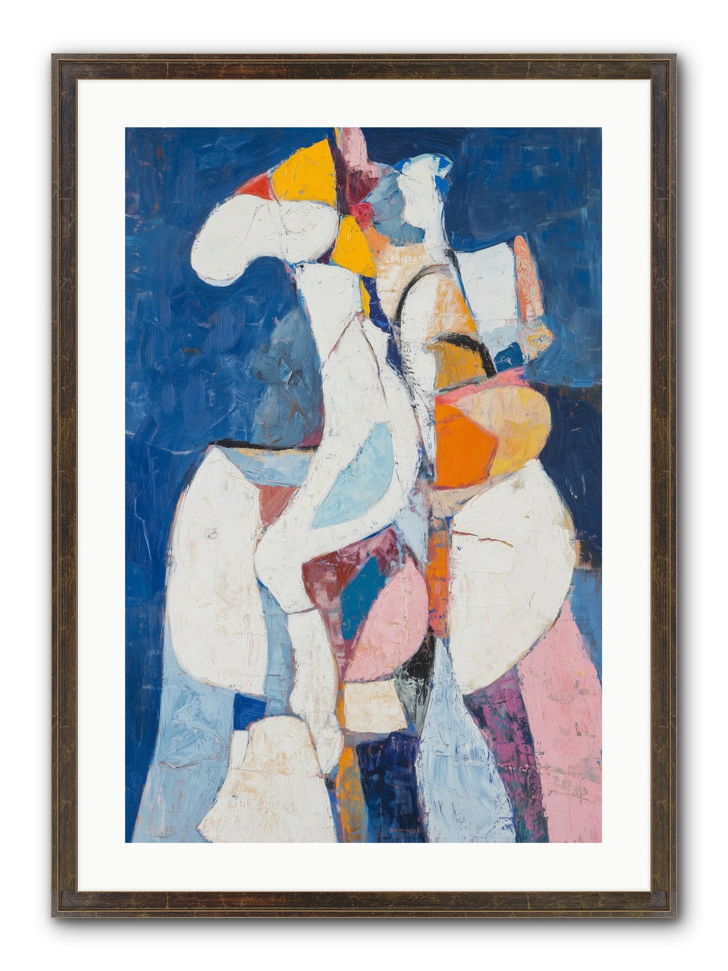 Dilemma Framed Print - Slimwoods Black/Gold 20x30