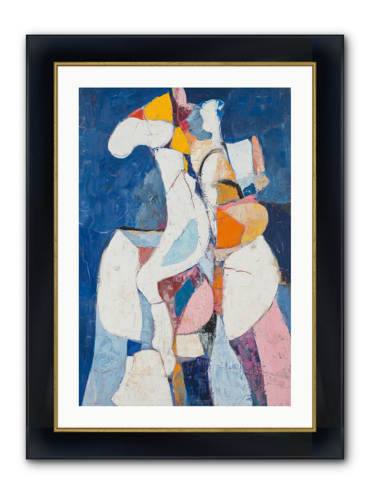 Dilemma Framed Print - Wide Black w/Gold 20x30