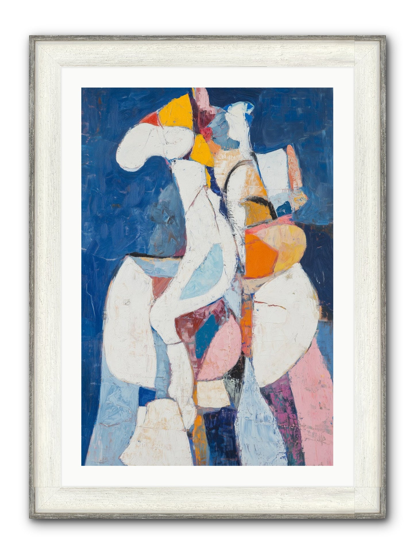 Dilemma Framed Print - Driftwood White 24x36