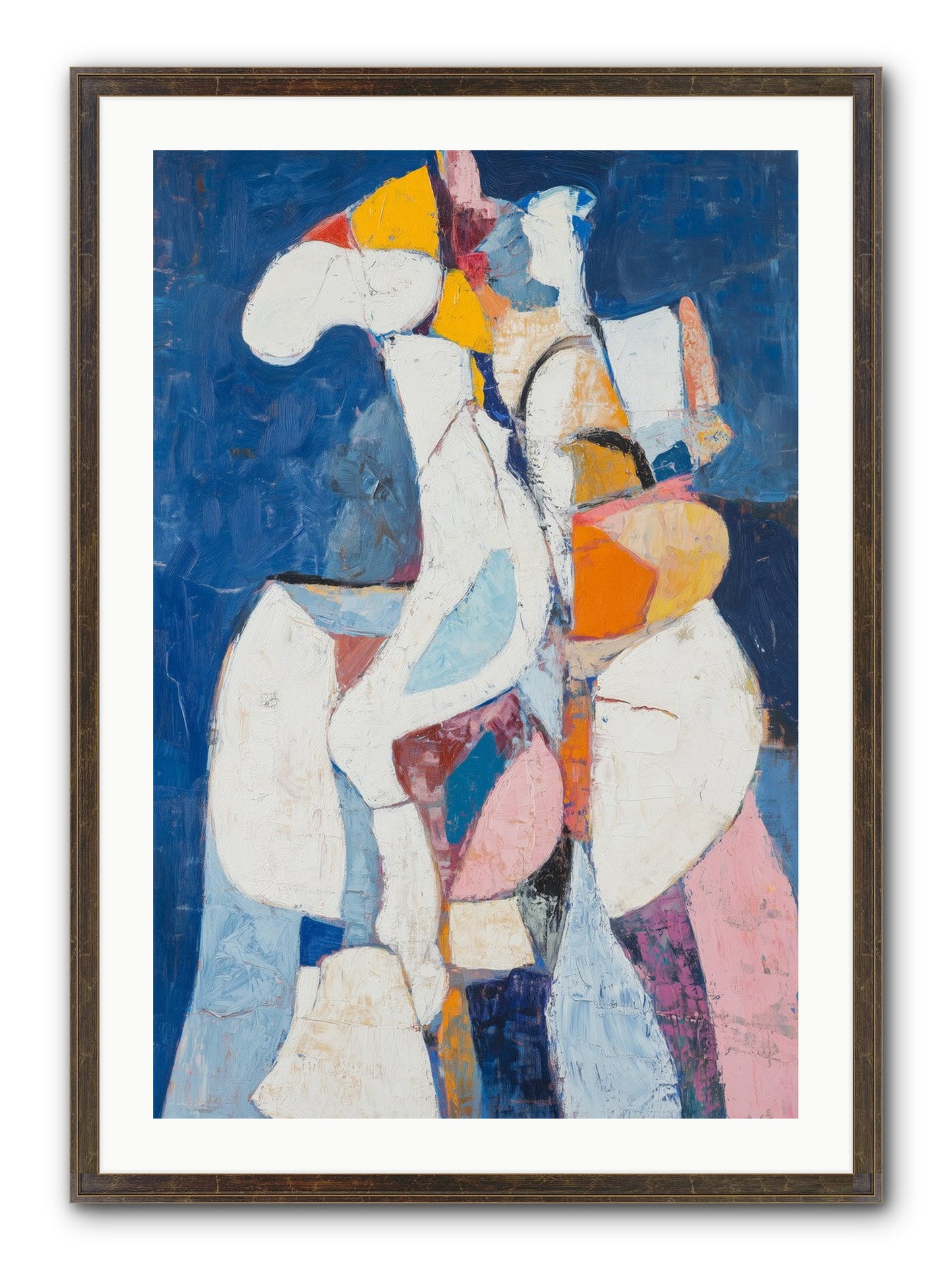 Dilemma Framed Print - Slimwoods Black/Gold 24x36