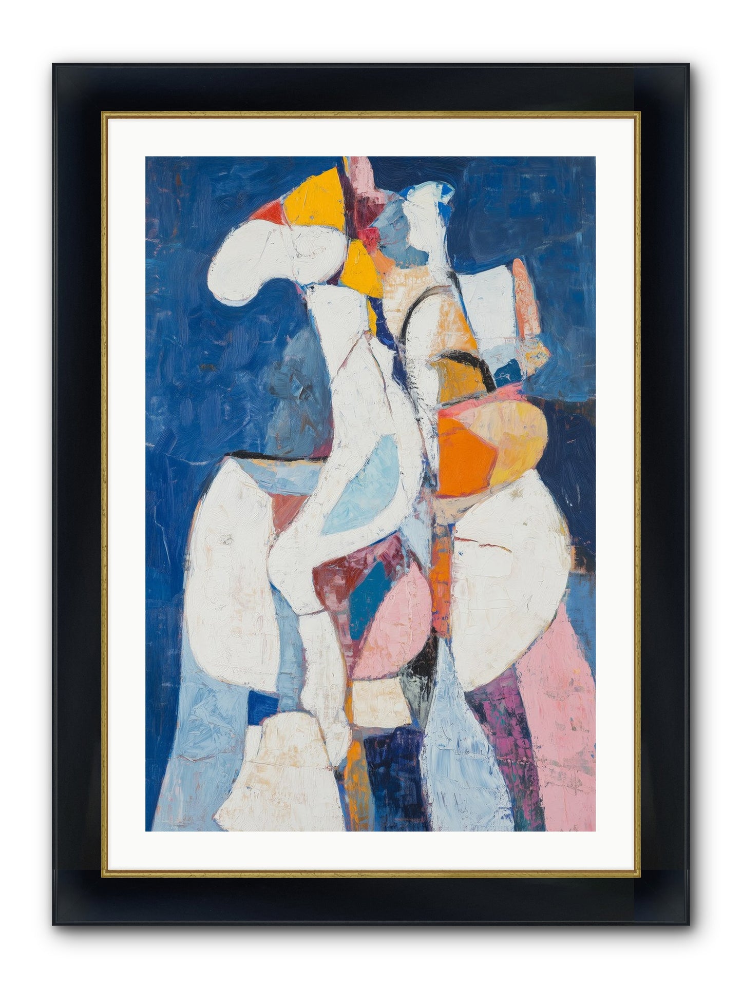 Dilemma Framed Print - Wide Black w/Gold 24x36