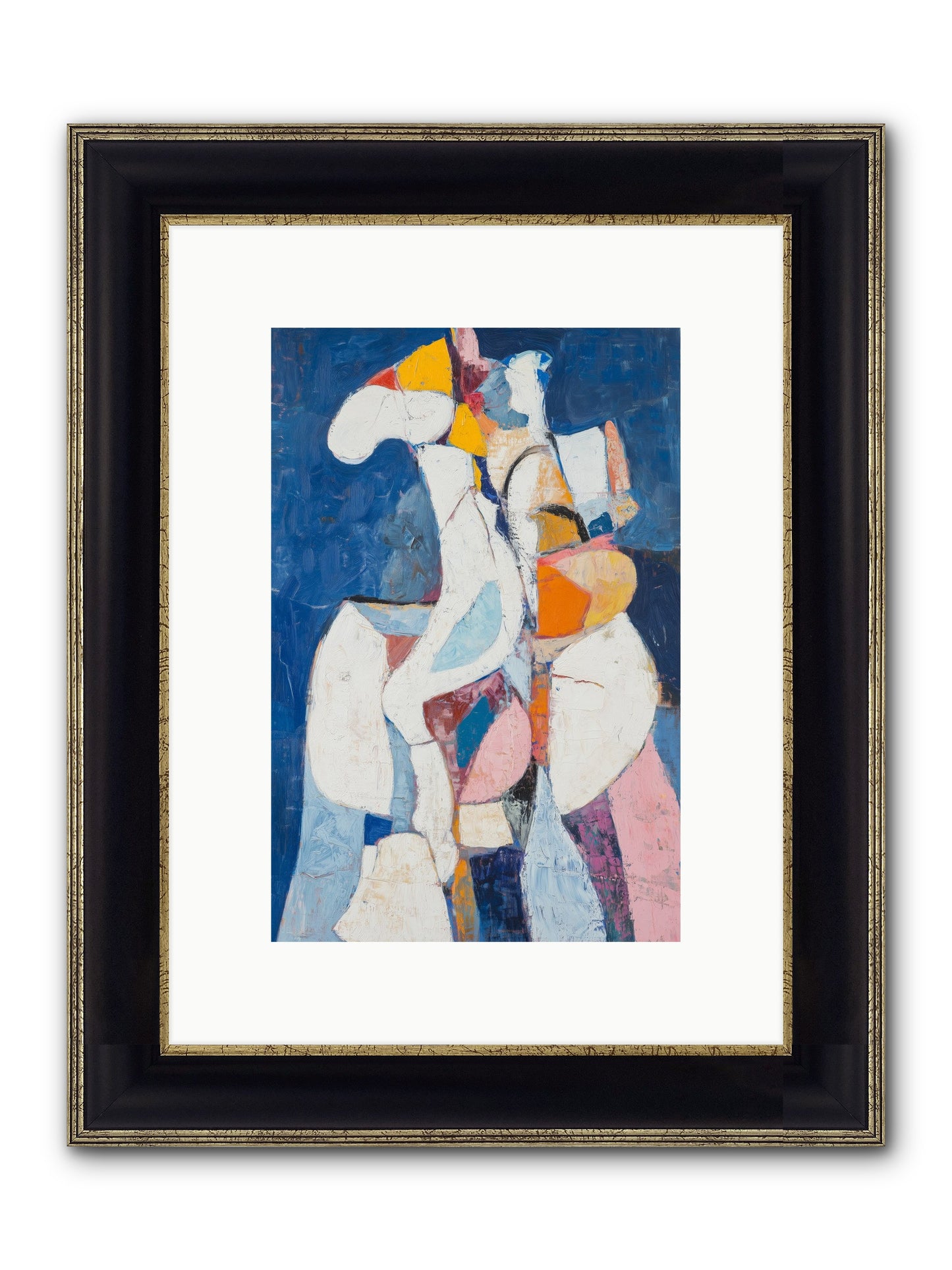 Dilemma Framed Print - Black & Gold 8x12