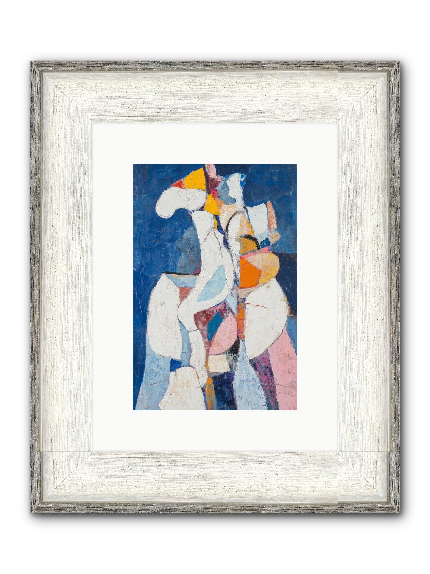 Dilemma Framed Print - Driftwood White 8x12