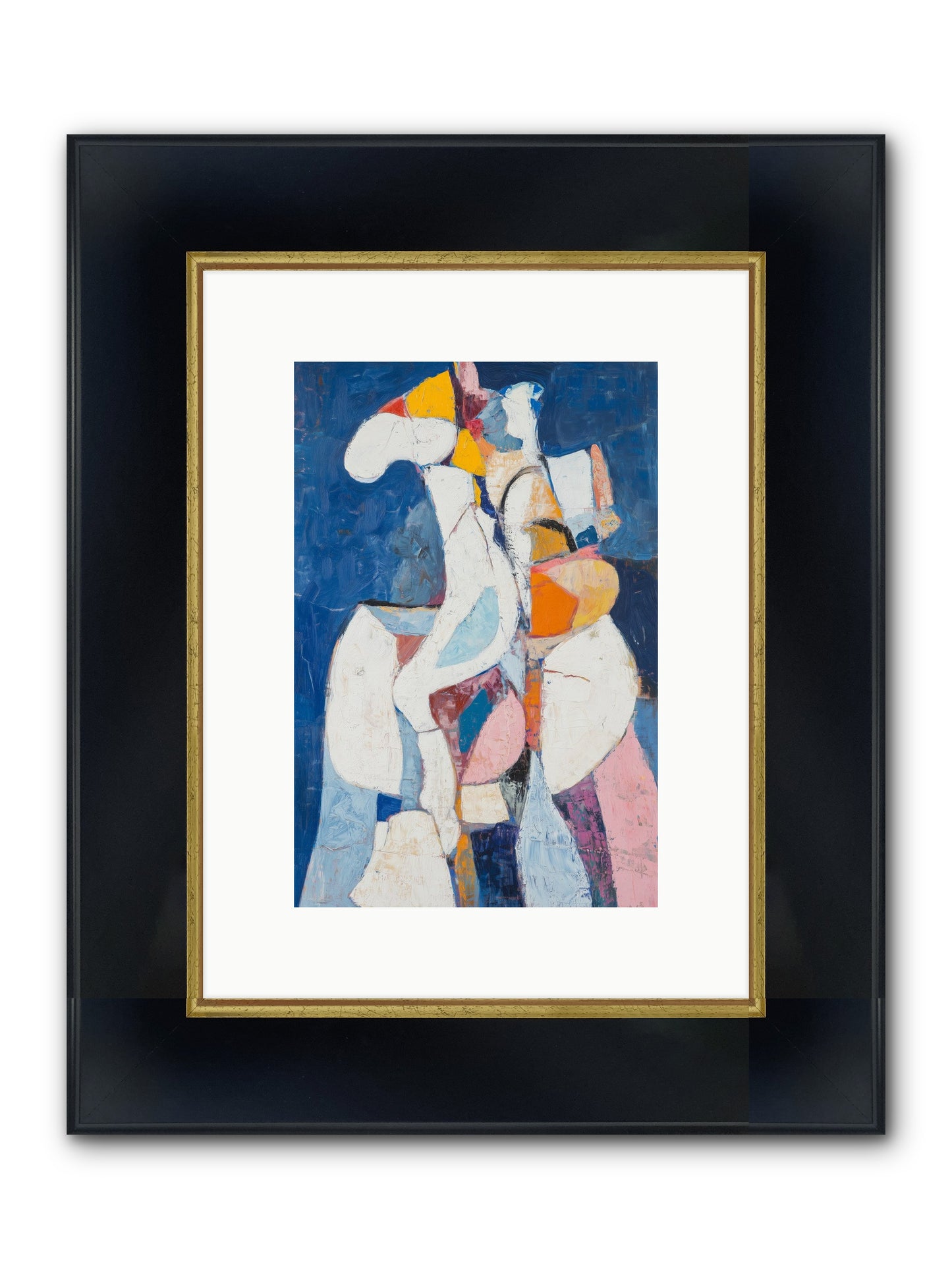 Dilemma Framed Print - Wide Black w/Gold 8x12