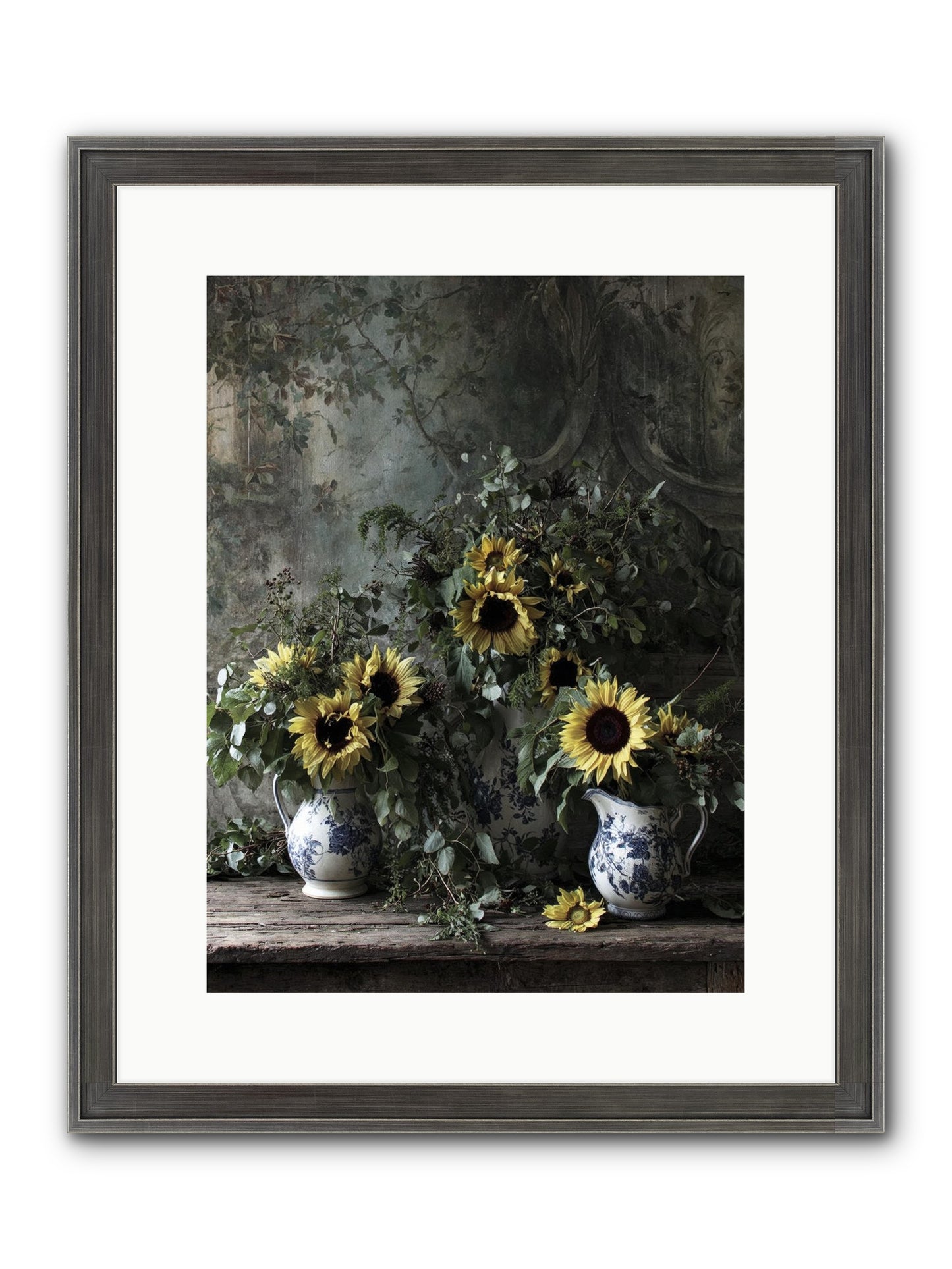 Dimanche Framed Print - Slimwoods Black/Silver 12x16