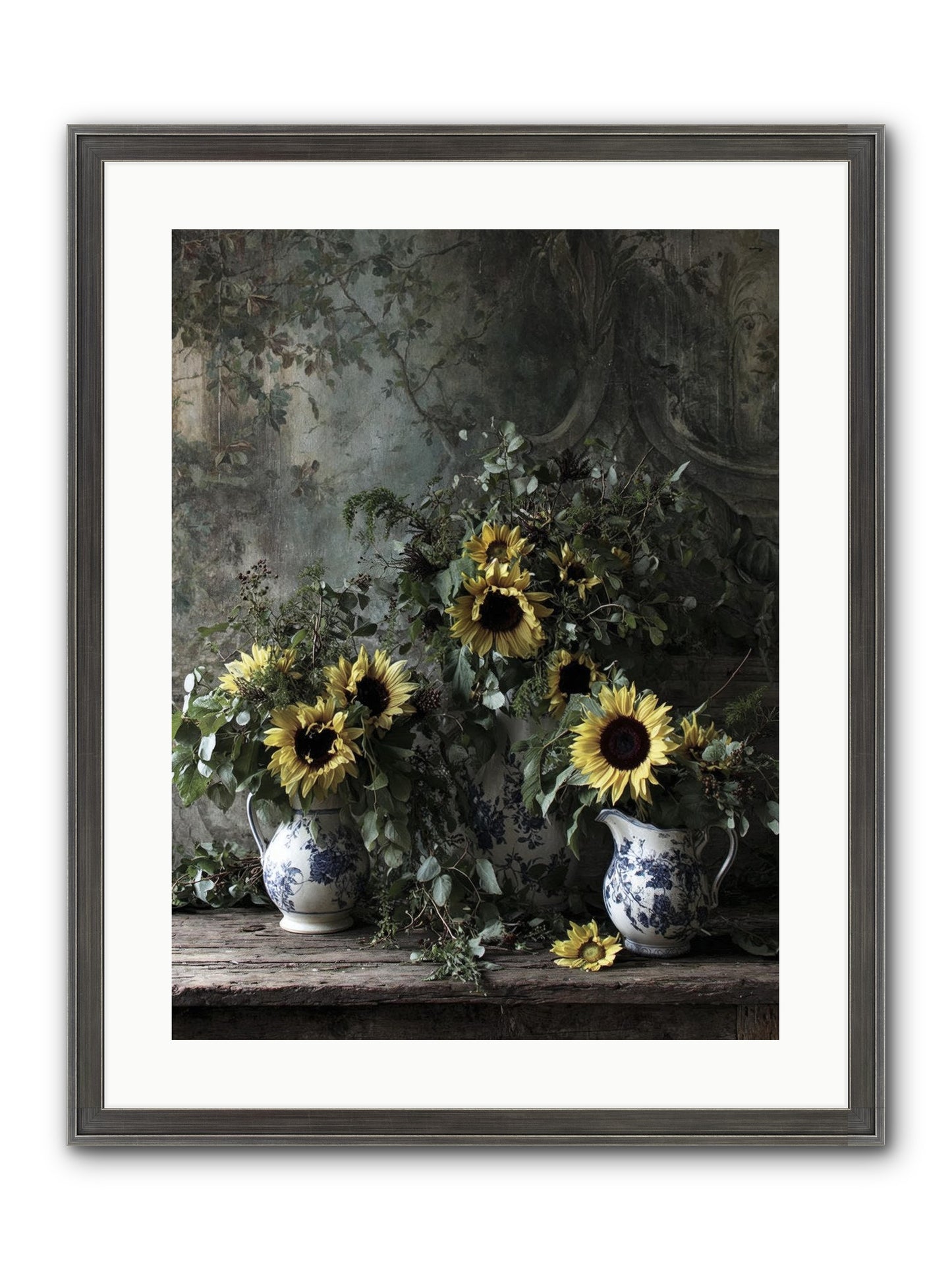 Dimanche Framed Print - Slimwoods Black/Silver 18x24