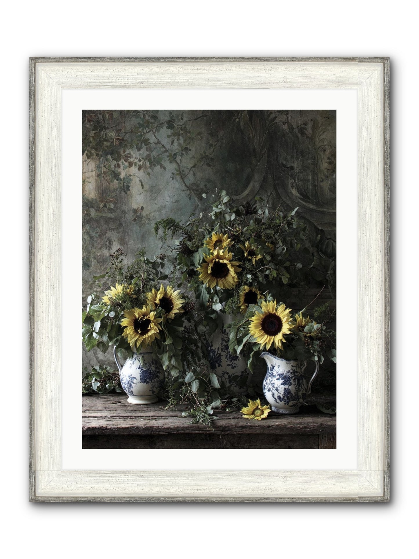 Dimanche Framed Print - Driftwood White 24x32