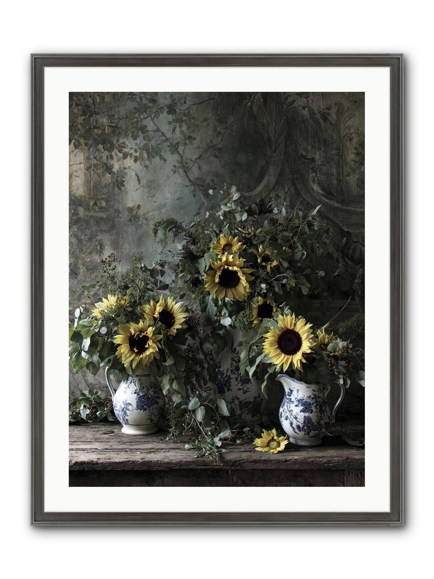 Dimanche Framed Print - Slimwoods Black/Silver 24x32