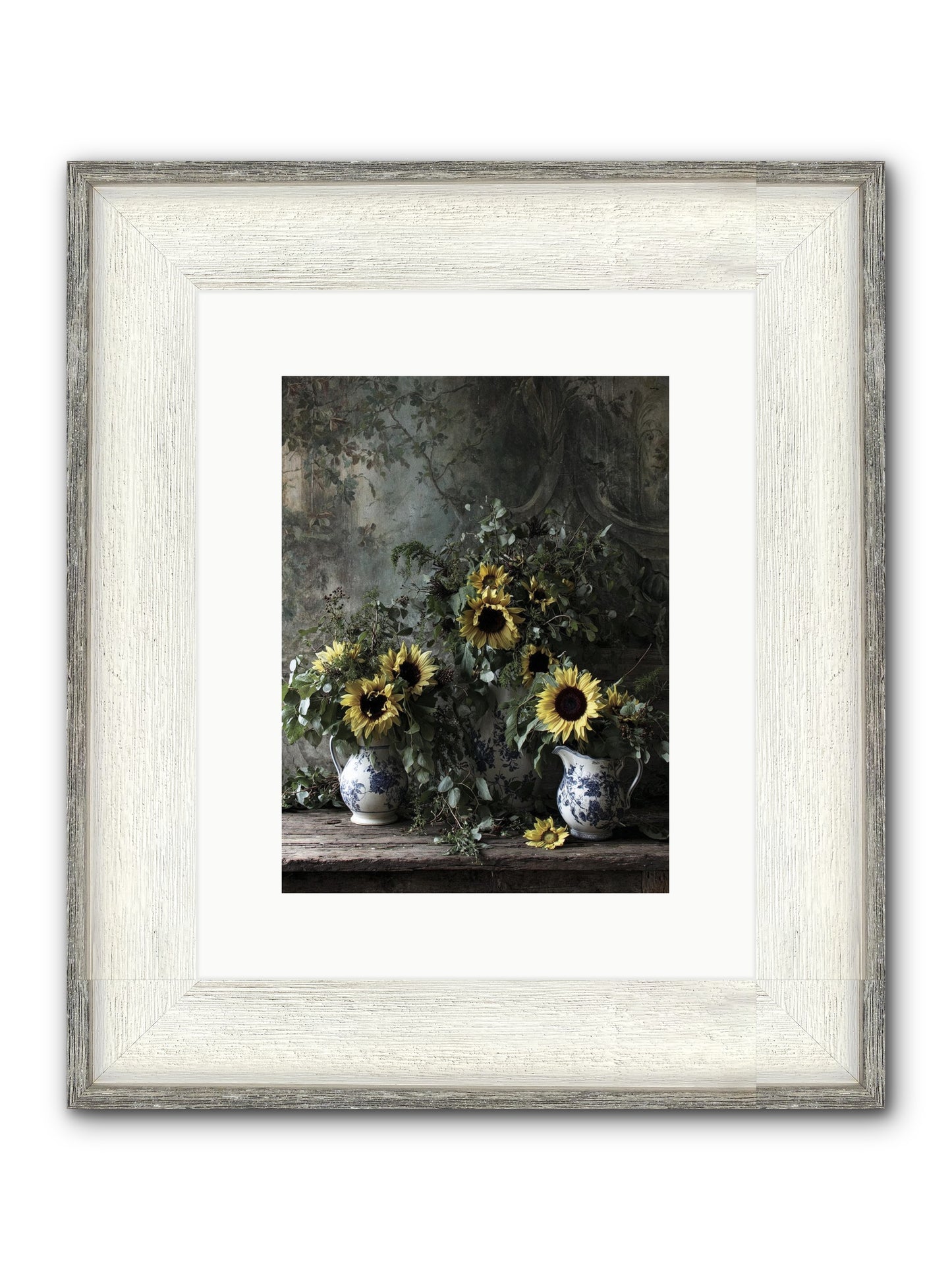 Dimanche Framed Print - Driftwood White 9x12
