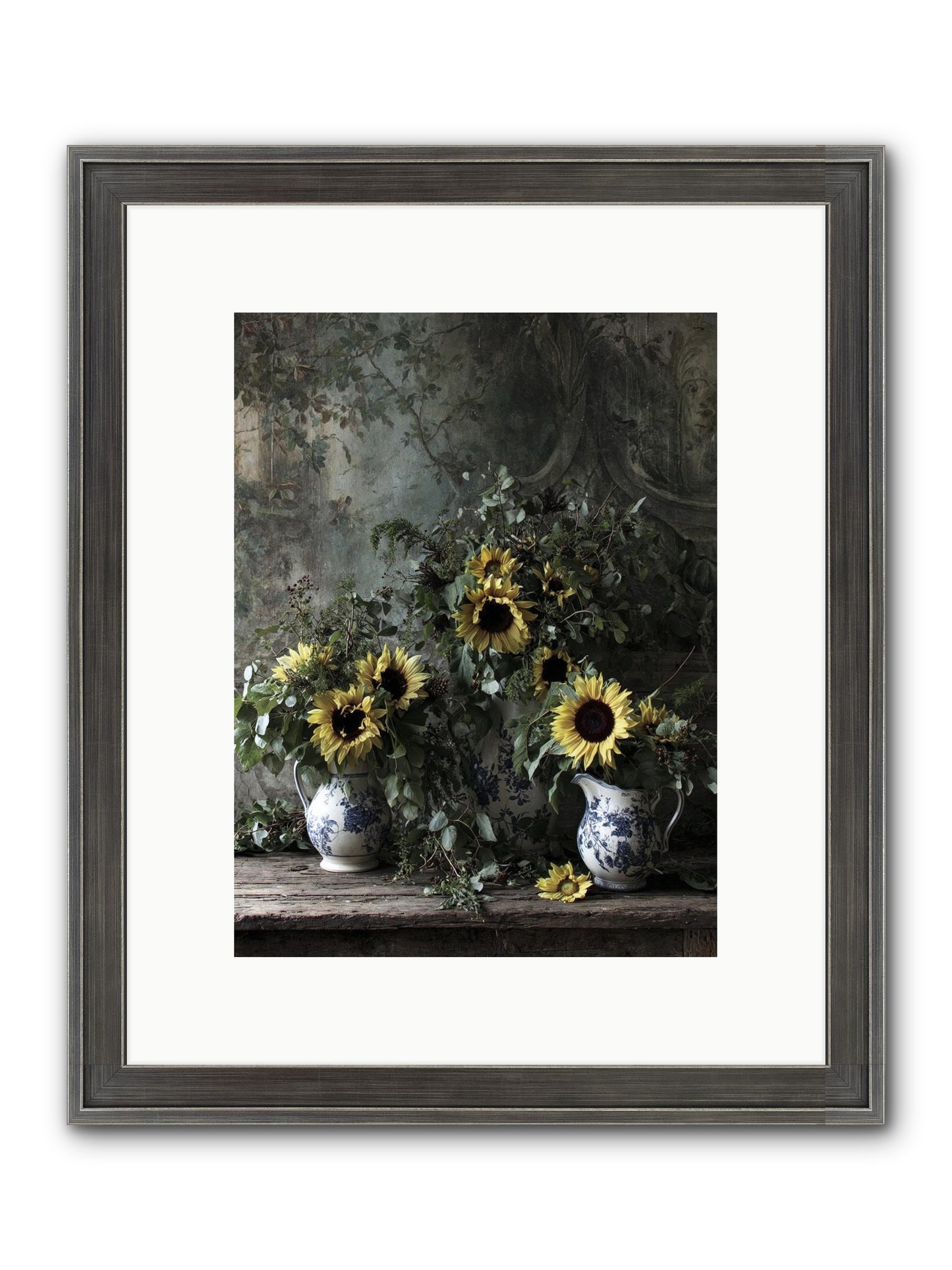 Dimanche Framed Print - Slimwoods Black/Silver 9x12