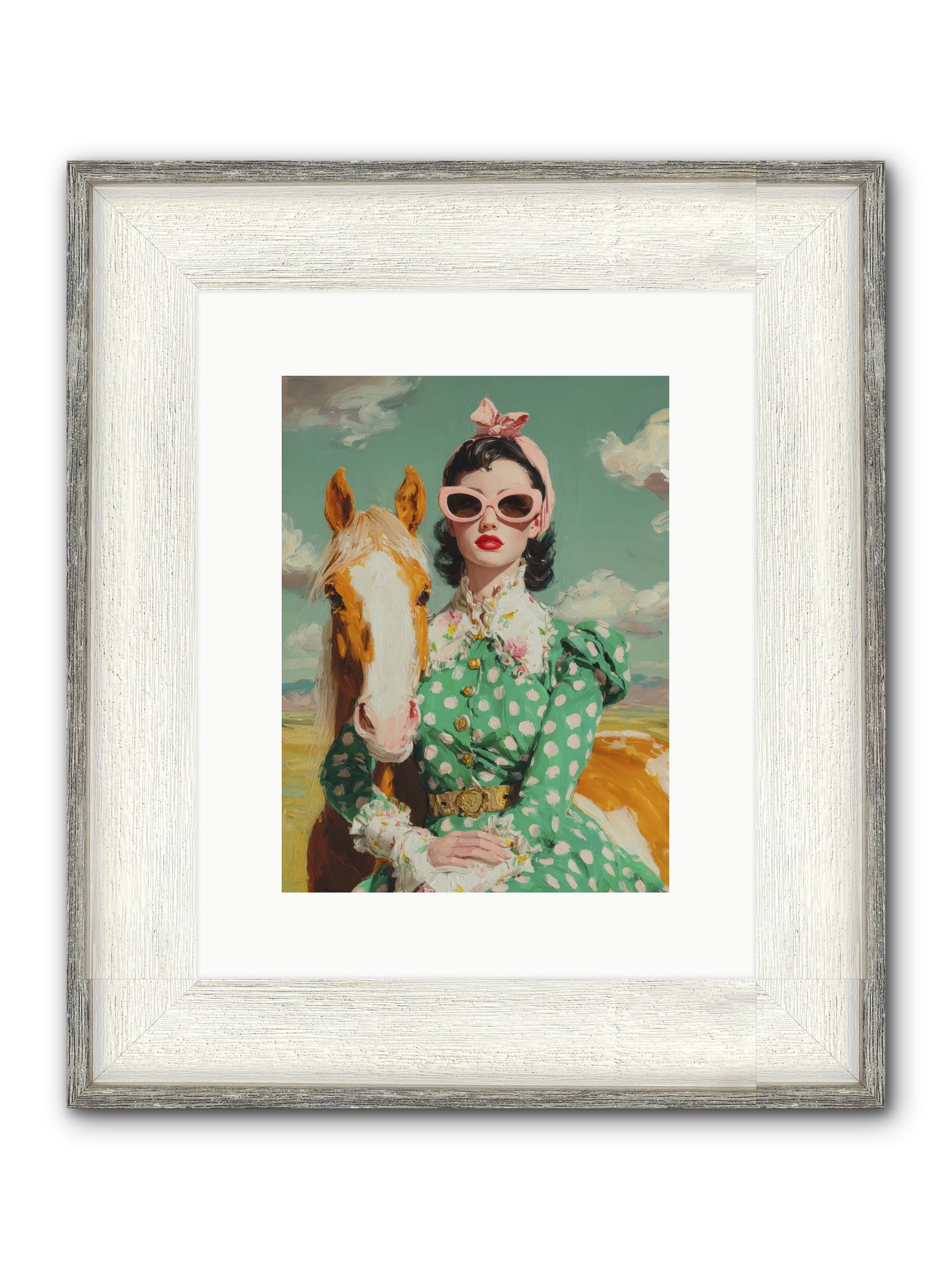 Distance Dissolved Framed Print - Driftwood White 9x12