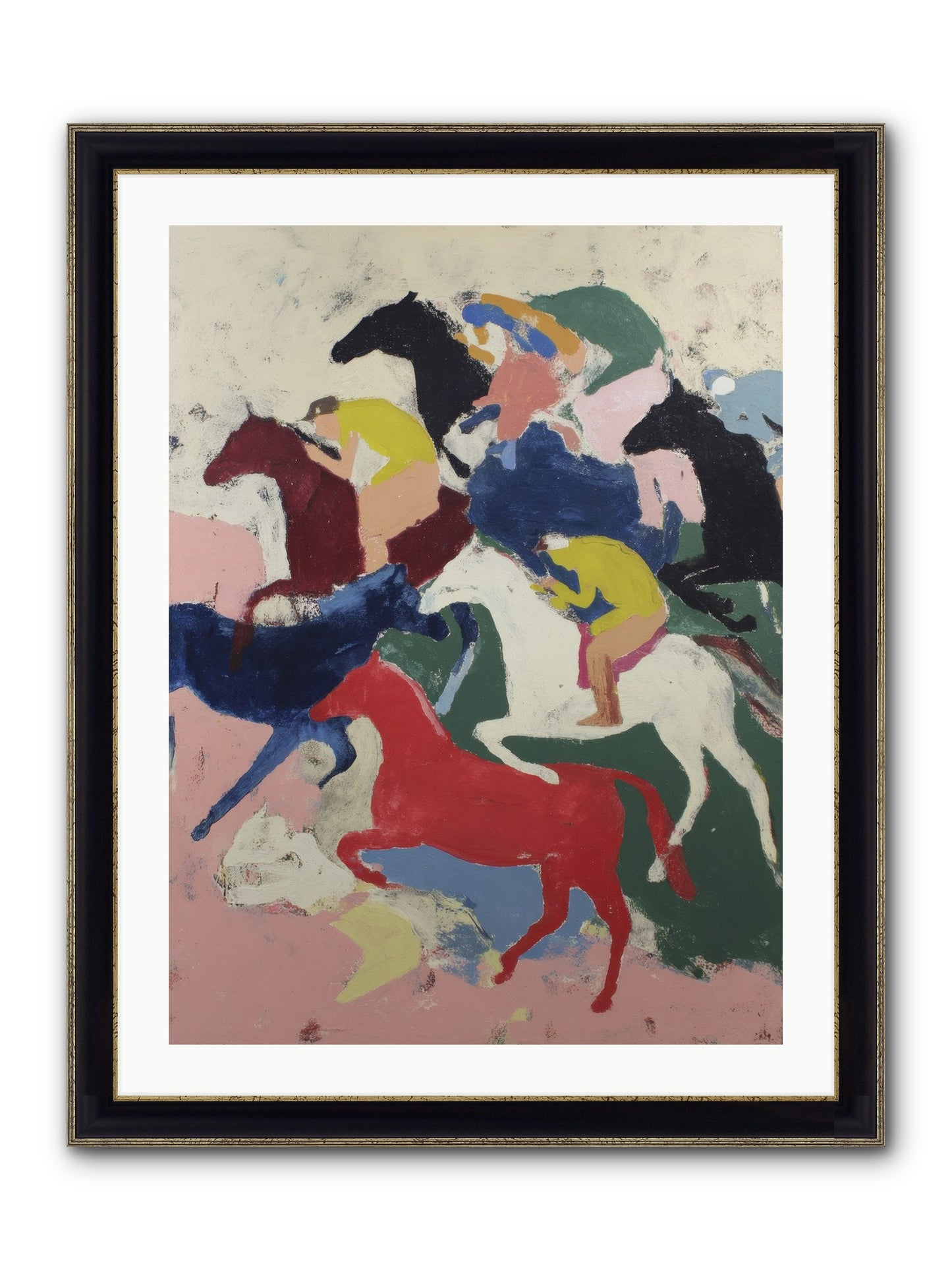 Distant Call Framed Print - Black & Gold 24x32