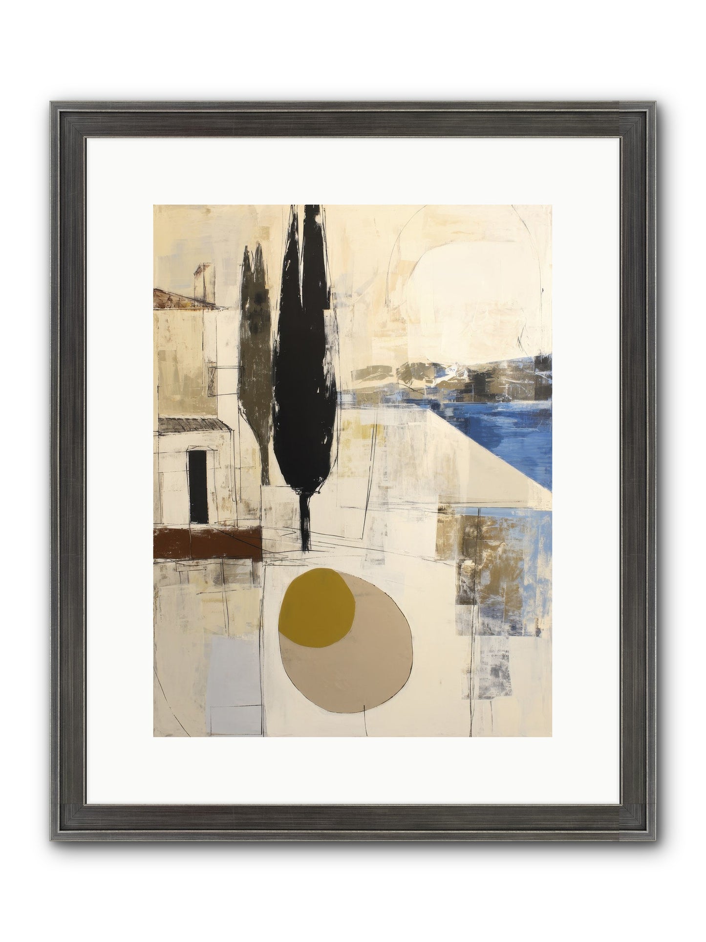 Distant Echo Framed Print - Slimwoods Black/Silver 12x16