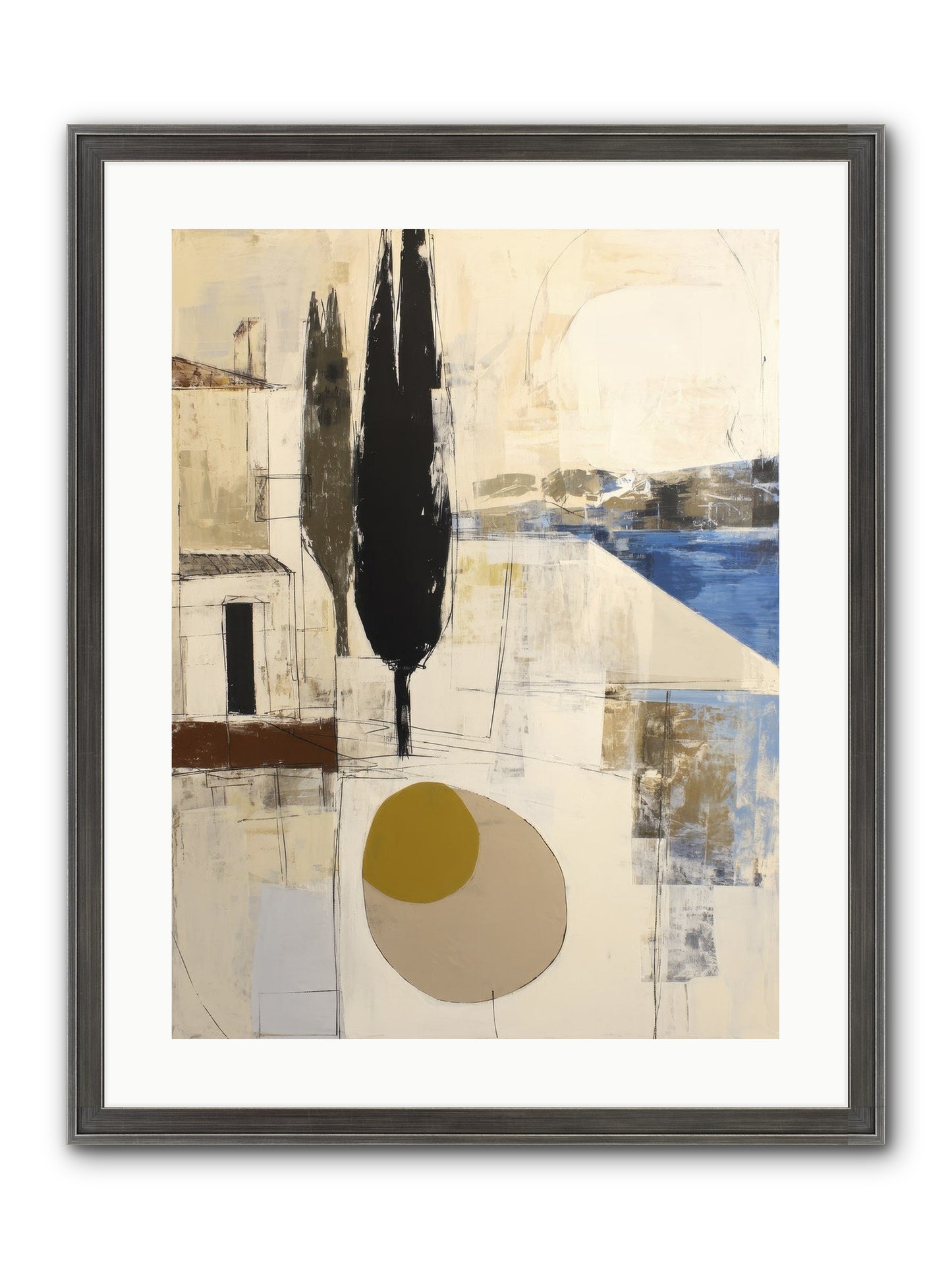 Distant Echo Framed Print - Slimwoods Black/Silver 18x24
