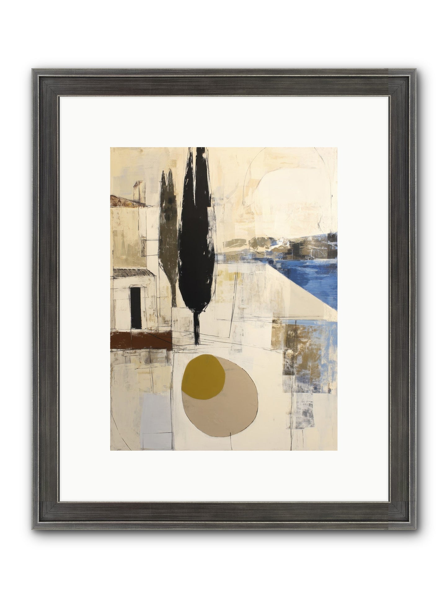 Distant Echo Framed Print - Slimwoods Black/Silver 9x12