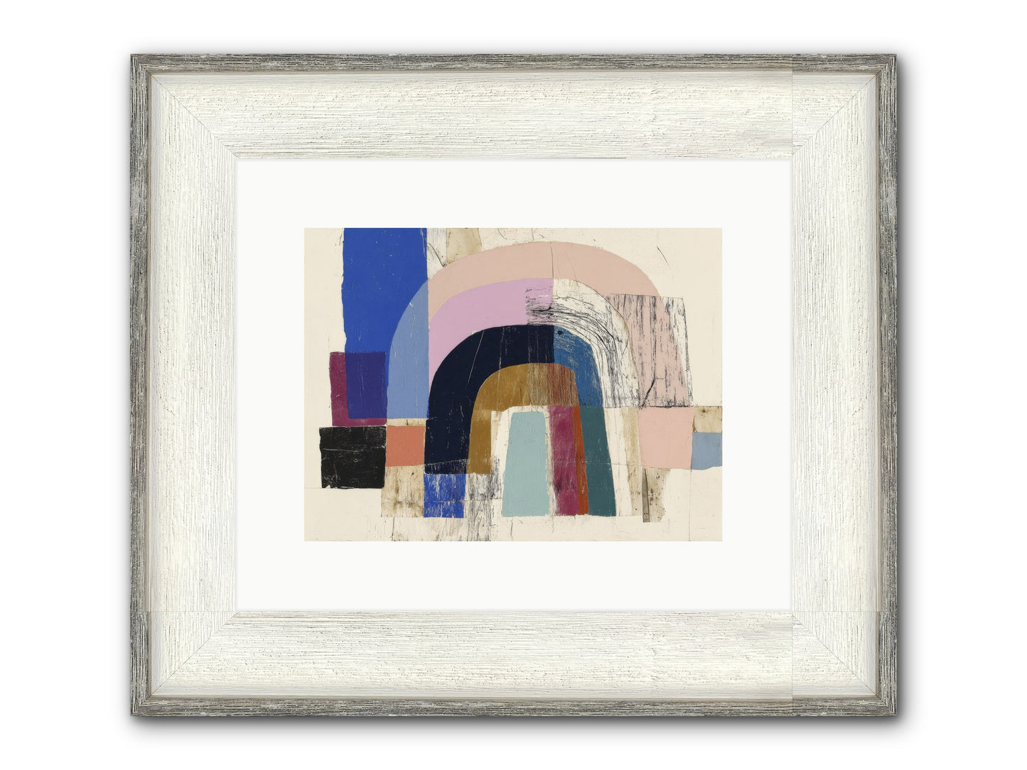 Distant Harbor Framed Print - Driftwood White 12x9