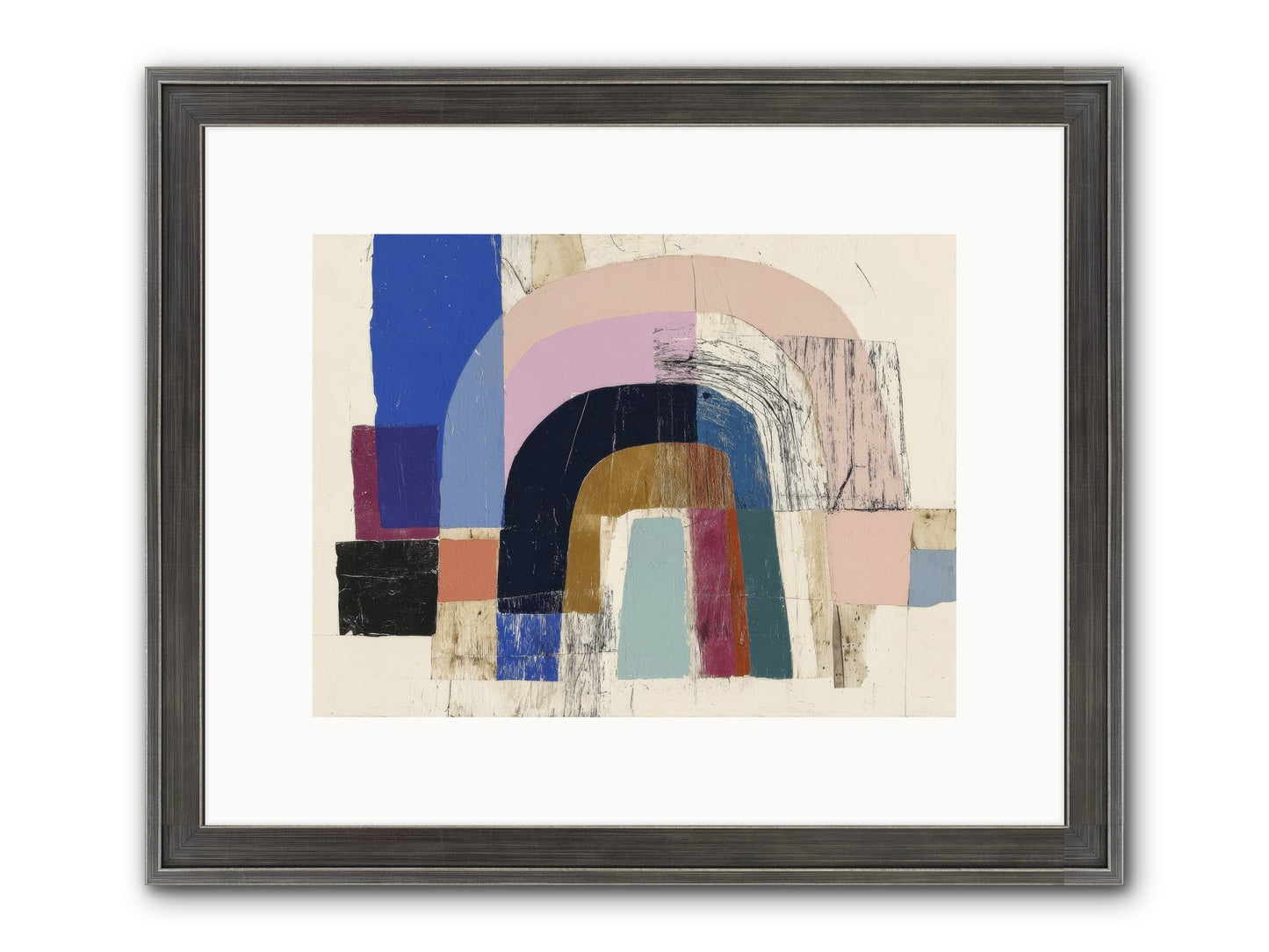 Distant Harbor Framed Print - Slimwoods Black/Silver 12x9