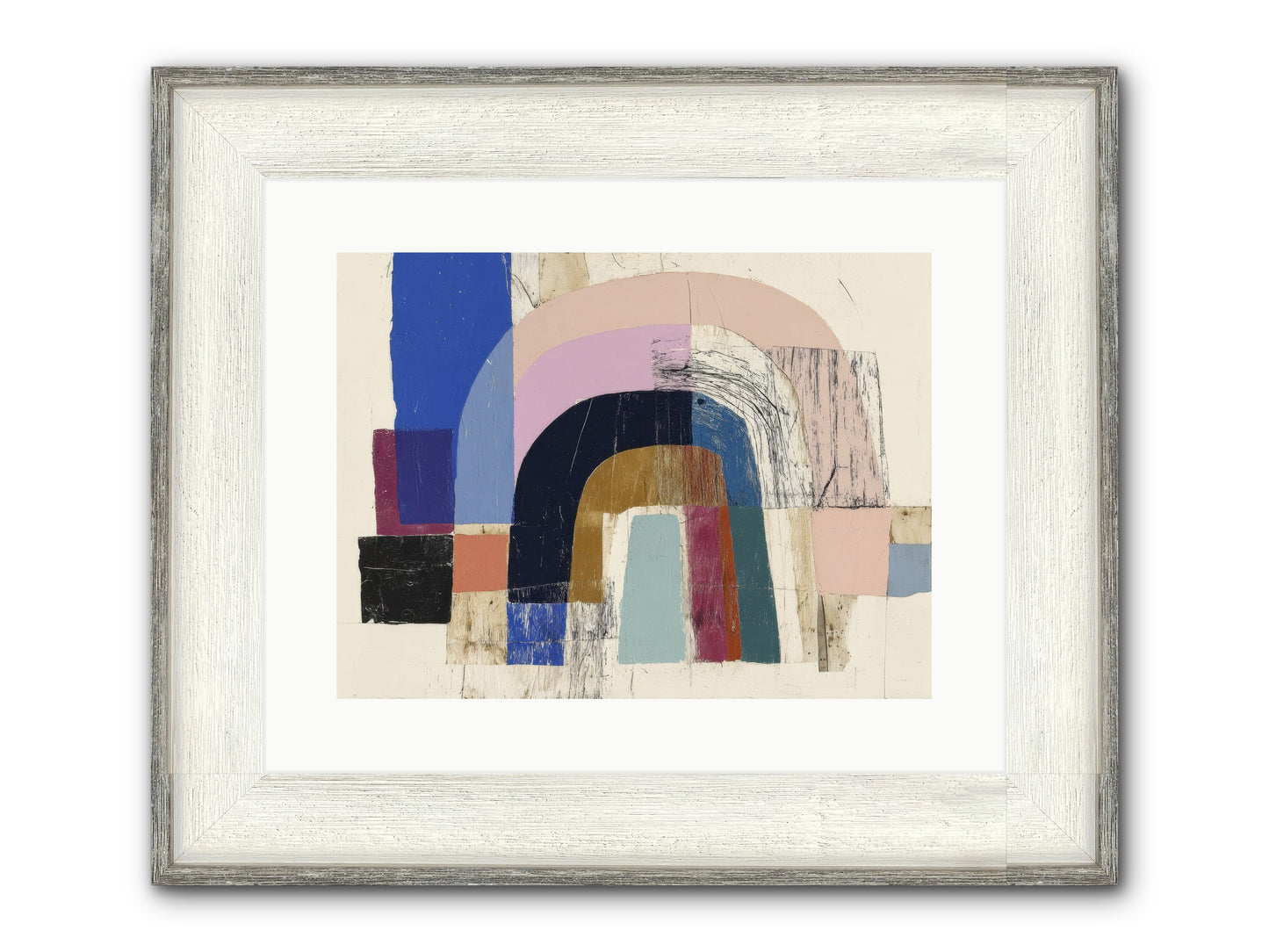 Distant Harbor Framed Print - Driftwood White 16x12