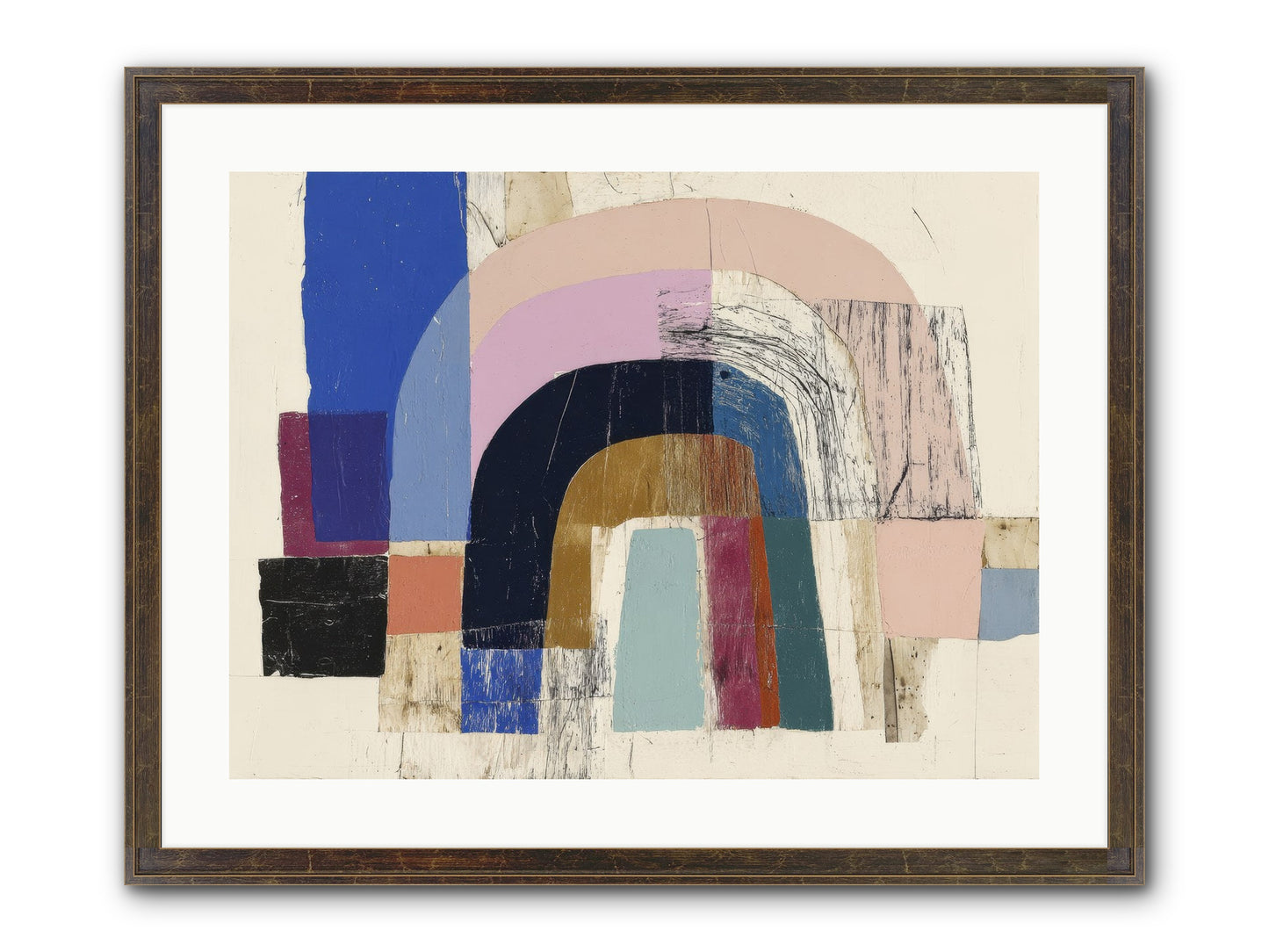 Distant Harbor Framed Print - Slimwoods Black/Gold 24x18