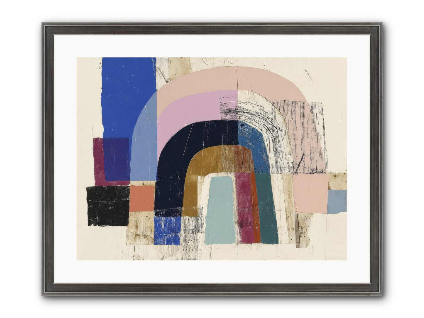 Distant Harbor Framed Print - Slimwoods Black/Silver 24x18
