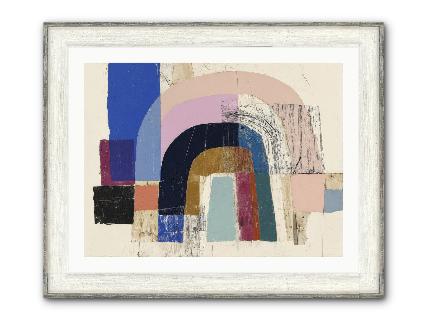 Distant Harbor Framed Print - Driftwood White 32x24