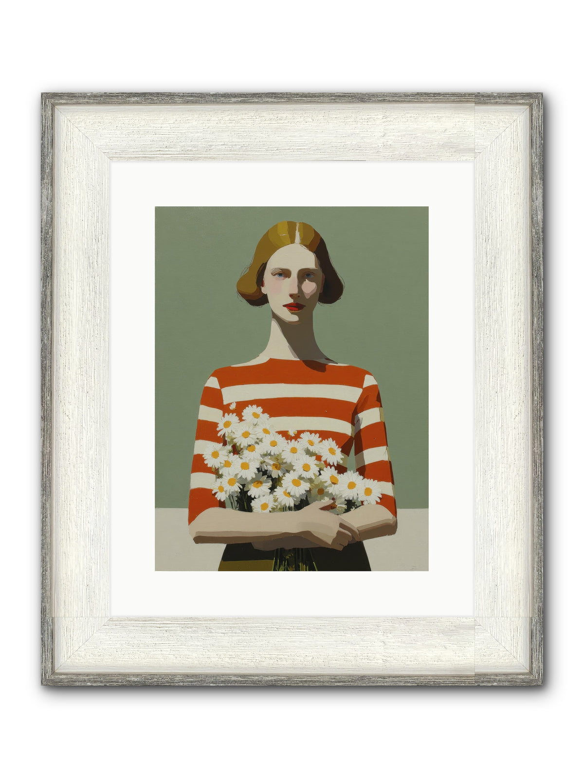 Distant Light Framed Print - Driftwood White 12x16
