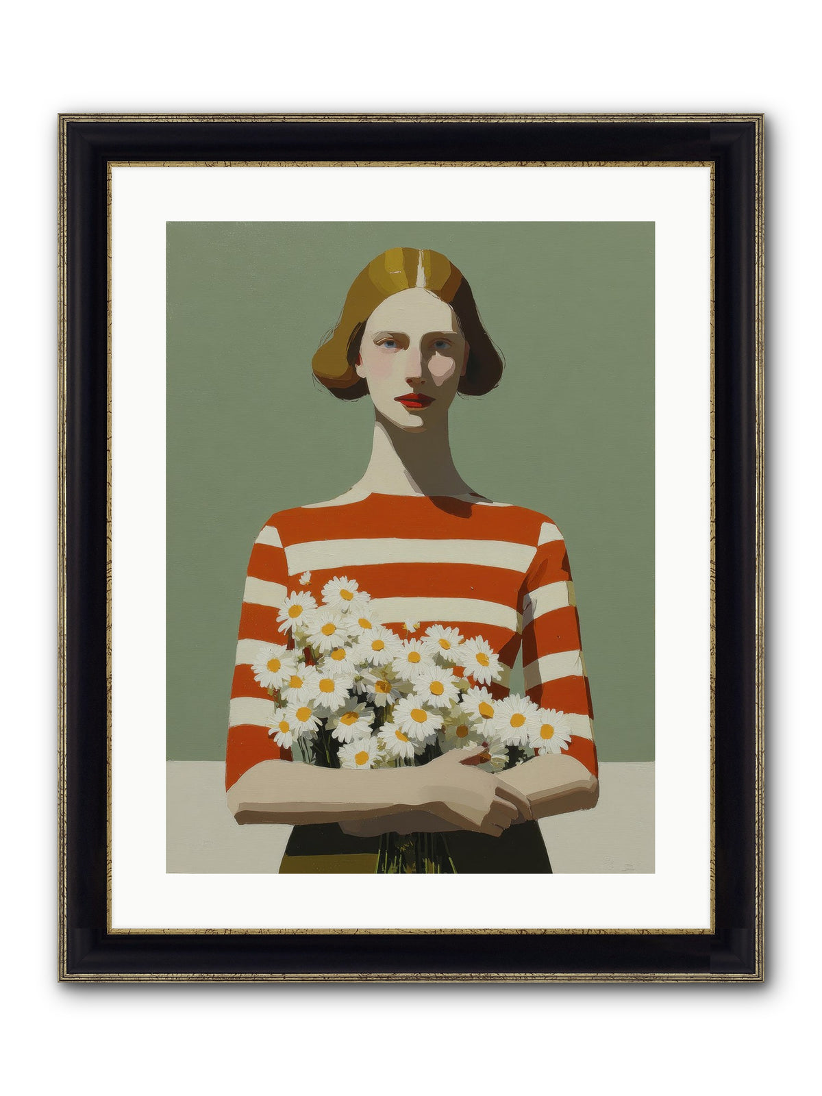 Distant Light Framed Print - Black & Gold 18x24