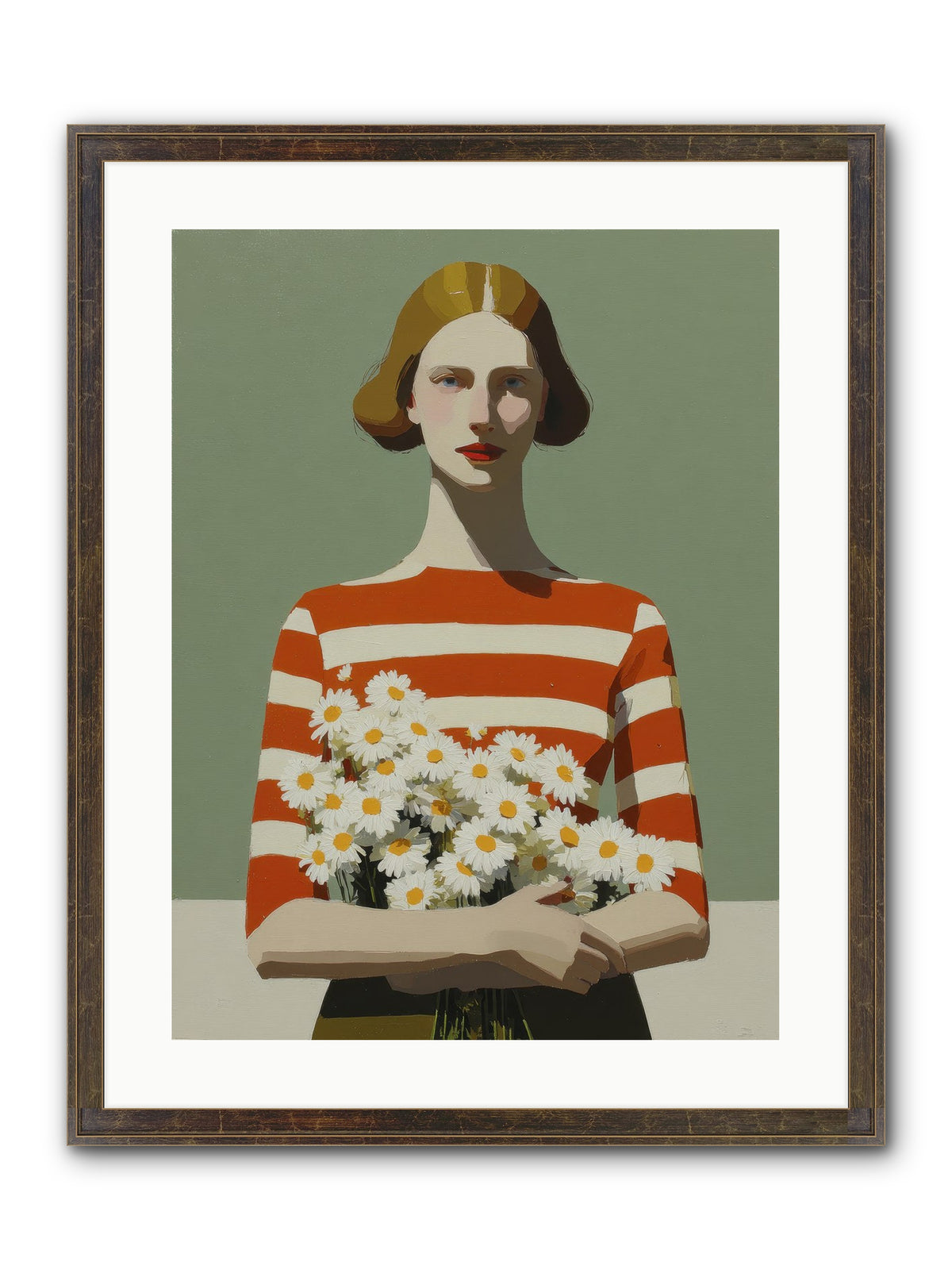 Distant Light Framed Print - Slimwoods Black/Gold 18x24