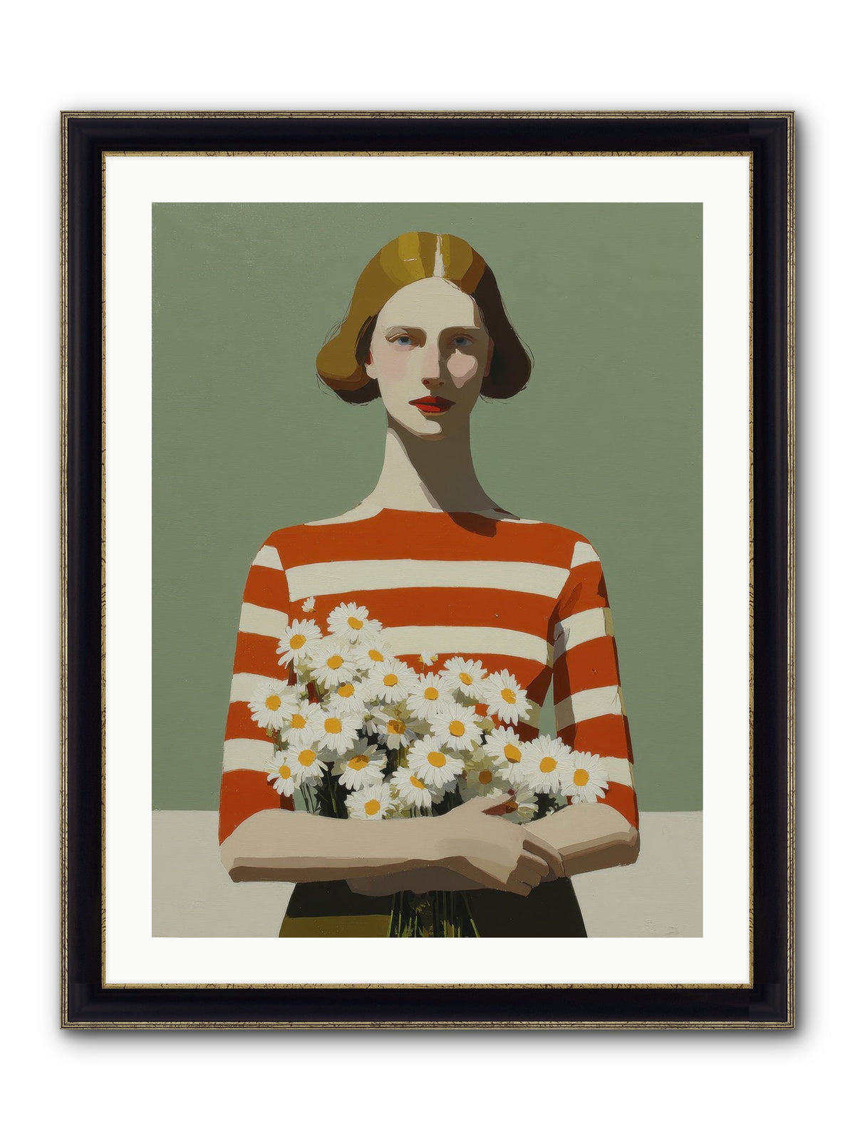 Distant Light Framed Print - Black & Gold 24x32