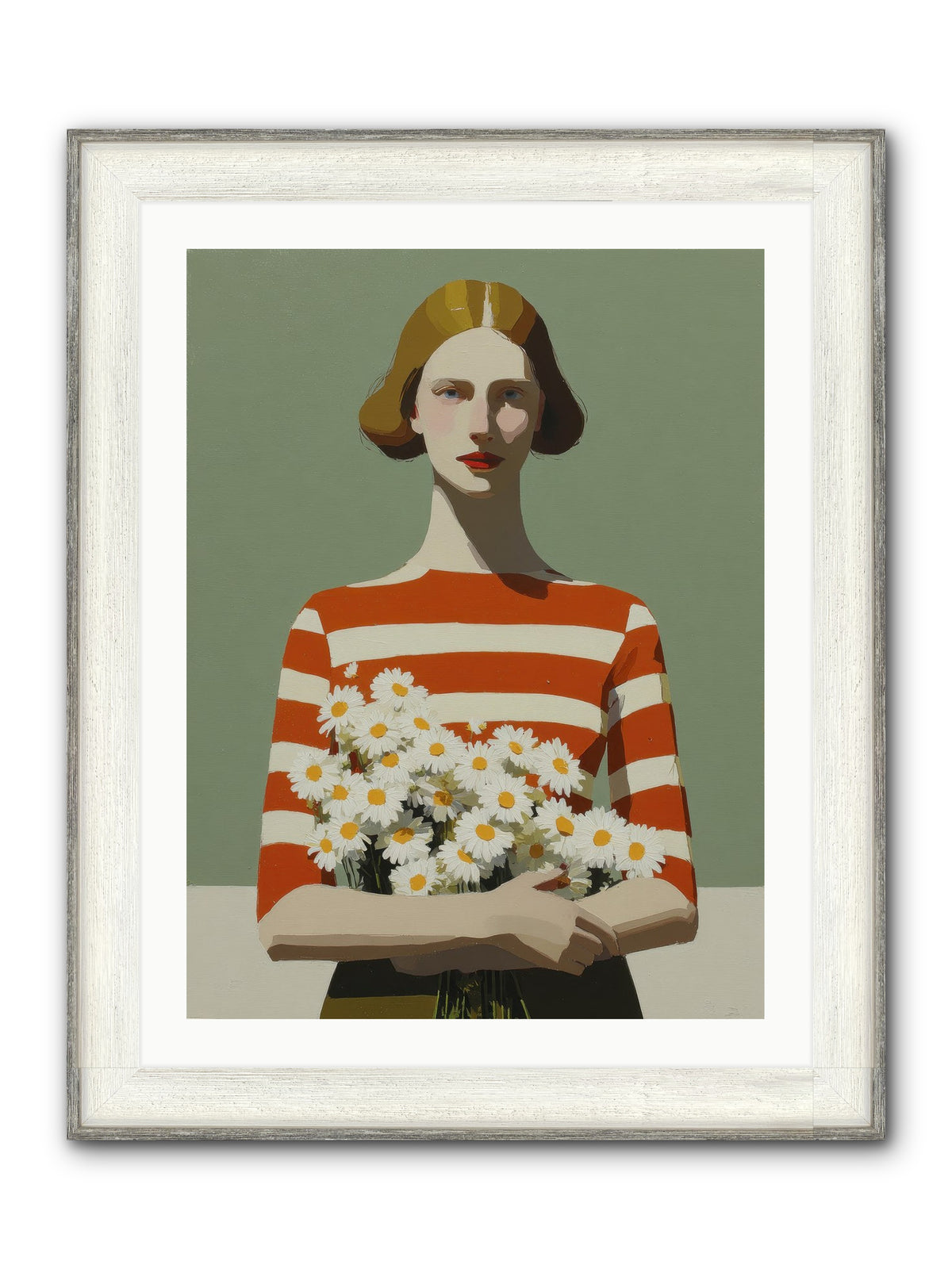 Distant Light Framed Print - Driftwood White 24x32
