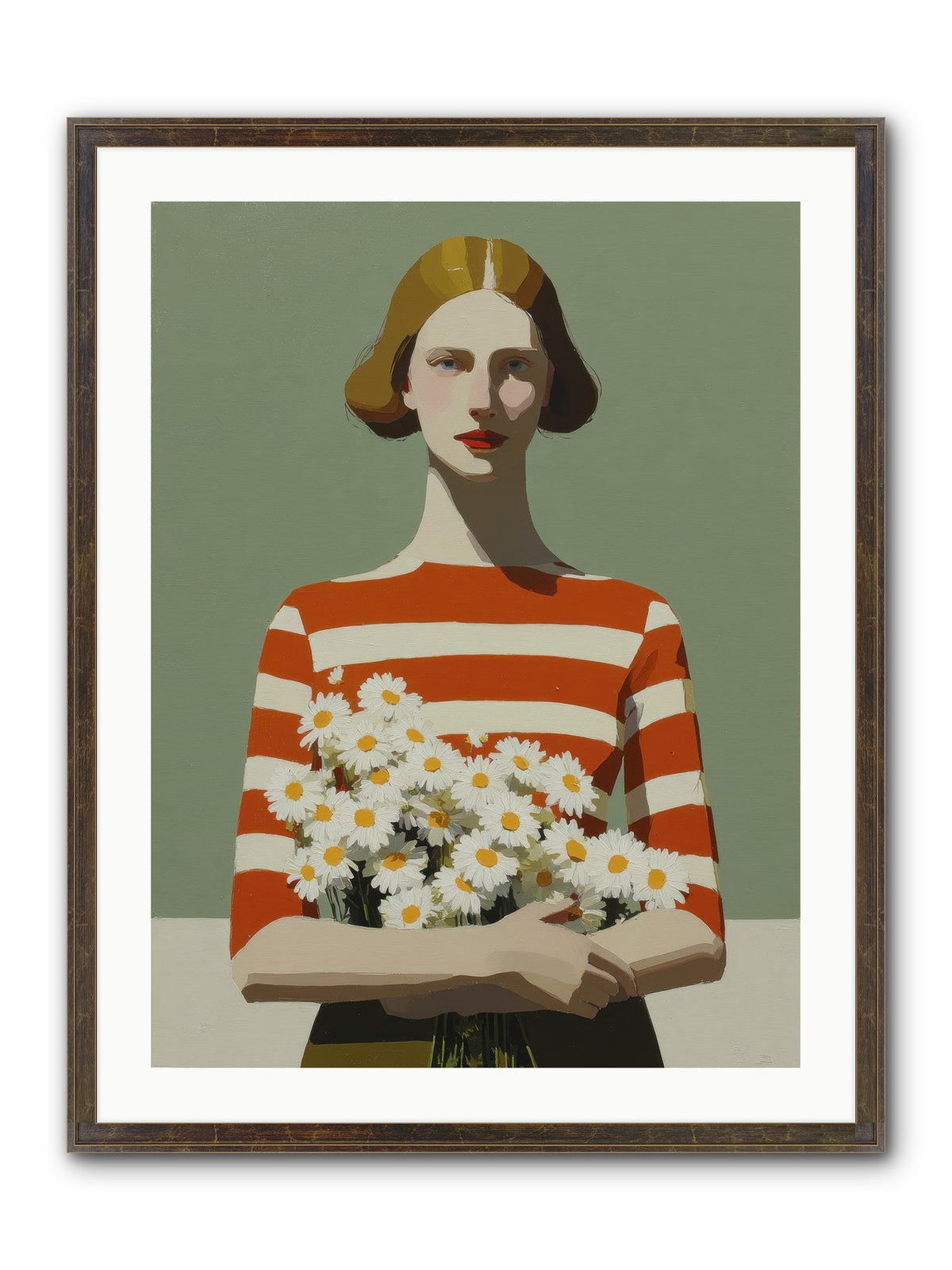 Distant Light Framed Print - Slimwoods Black/Gold 24x32