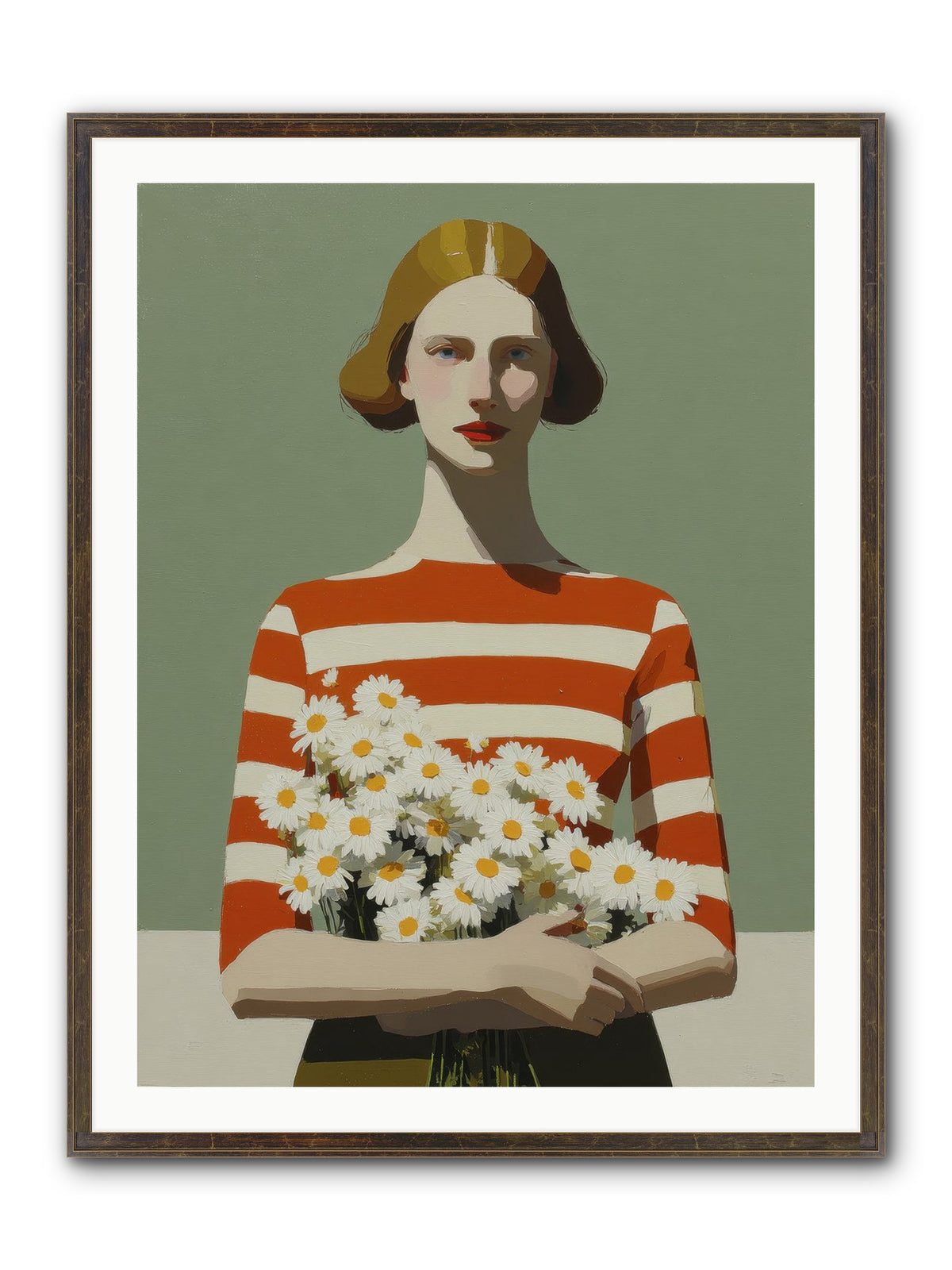Distant Light Framed Print - Slimwoods Black/Gold 30x40