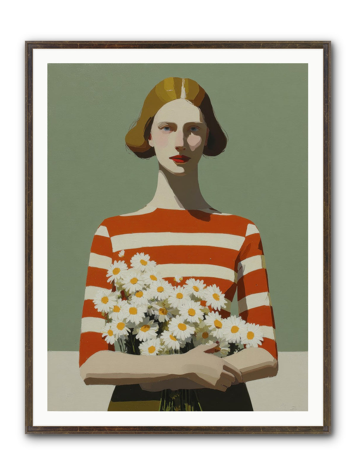 Distant Light Framed Print - Slimwoods Black/Gold 36x48