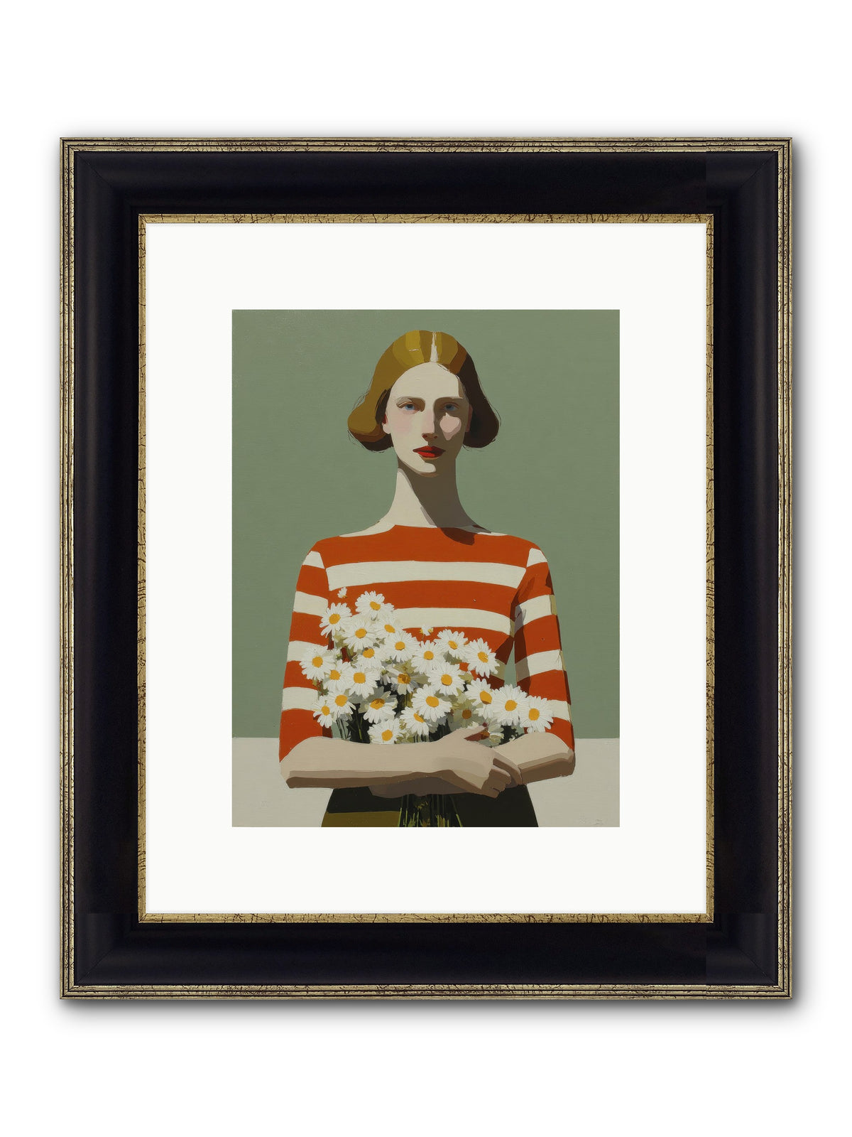 Distant Light Framed Print - Black & Gold 9x12