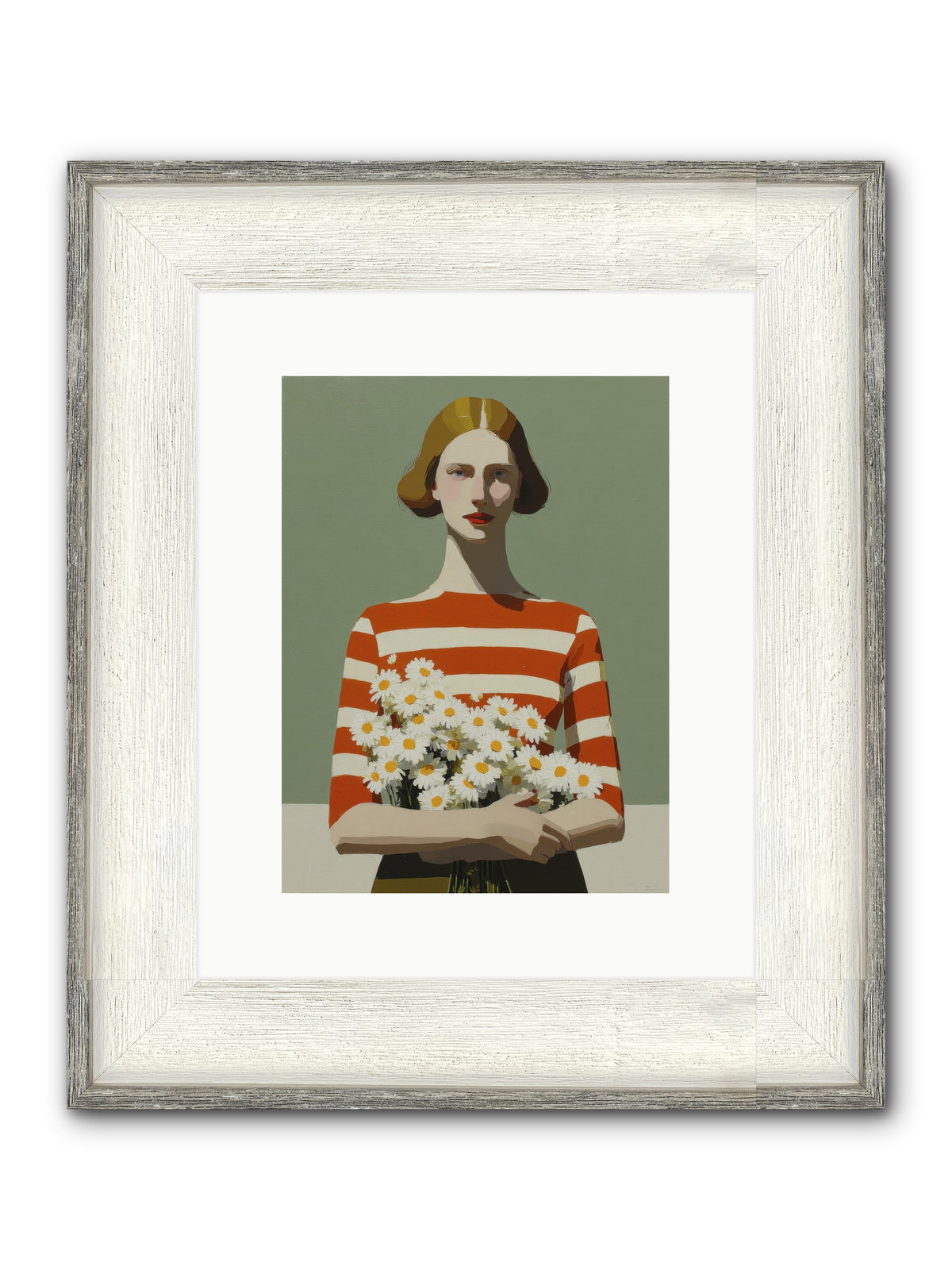 Distant Light Framed Print - Driftwood White 9x12