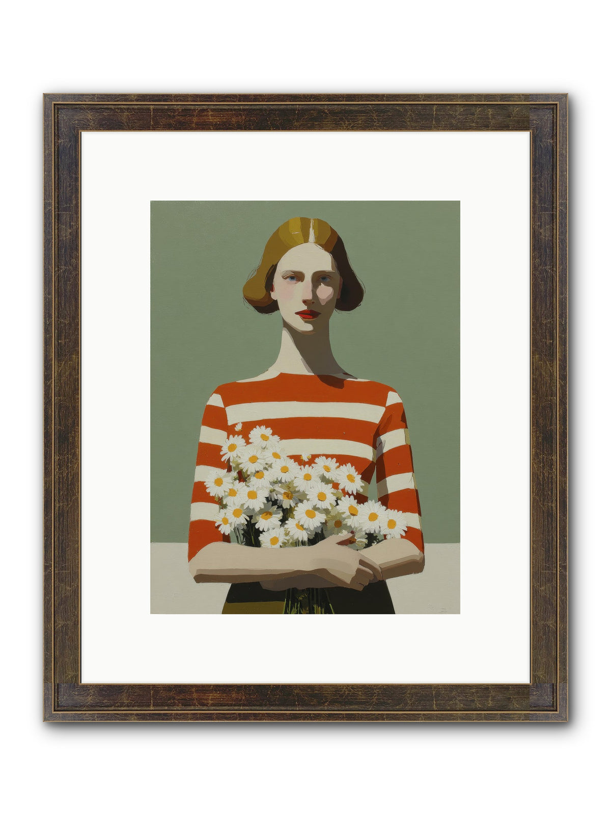 Distant Light Framed Print - Slimwoods Black/Gold 9x12