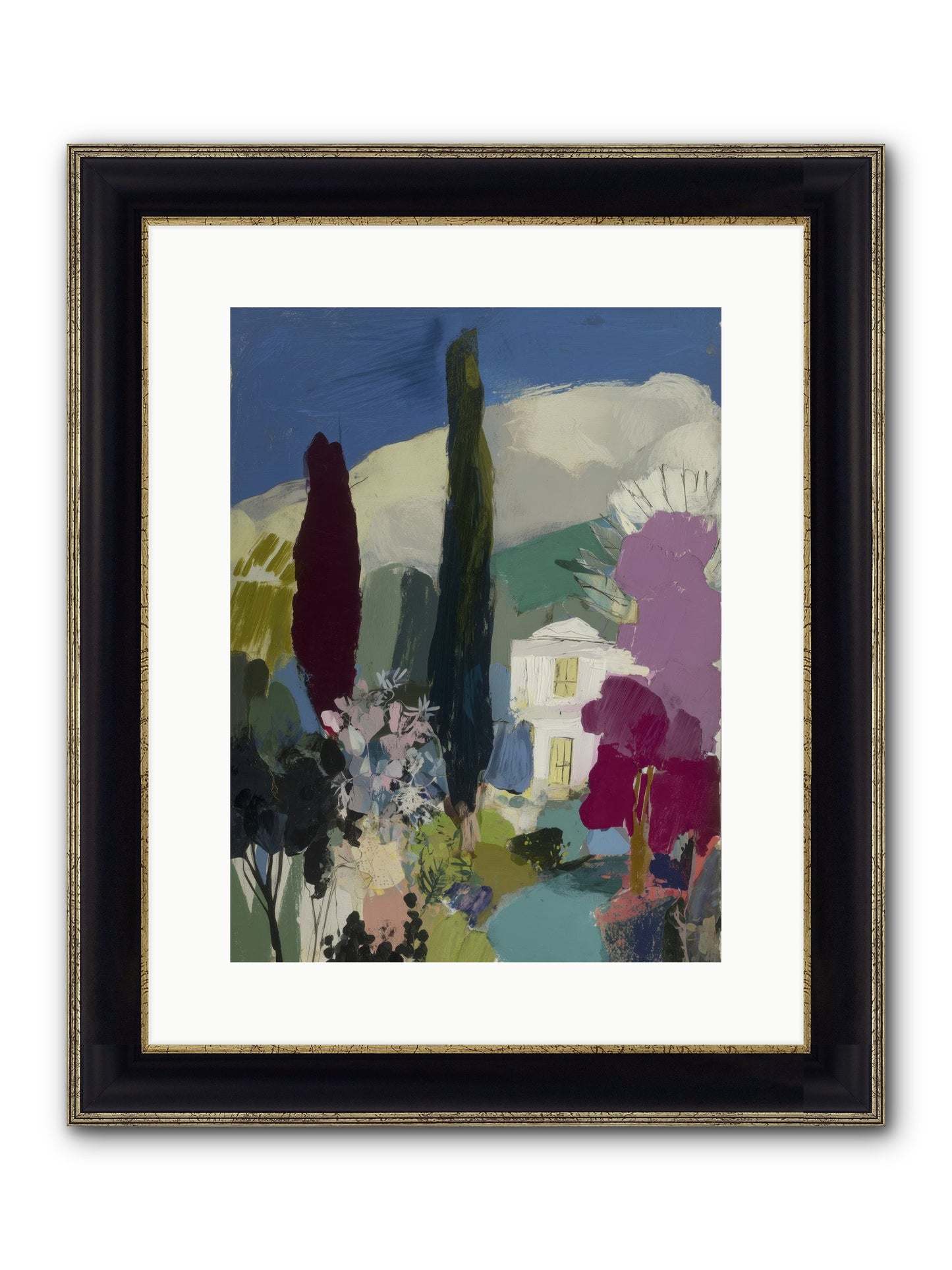 Distant Melody Framed Print - Black & Gold 12x16