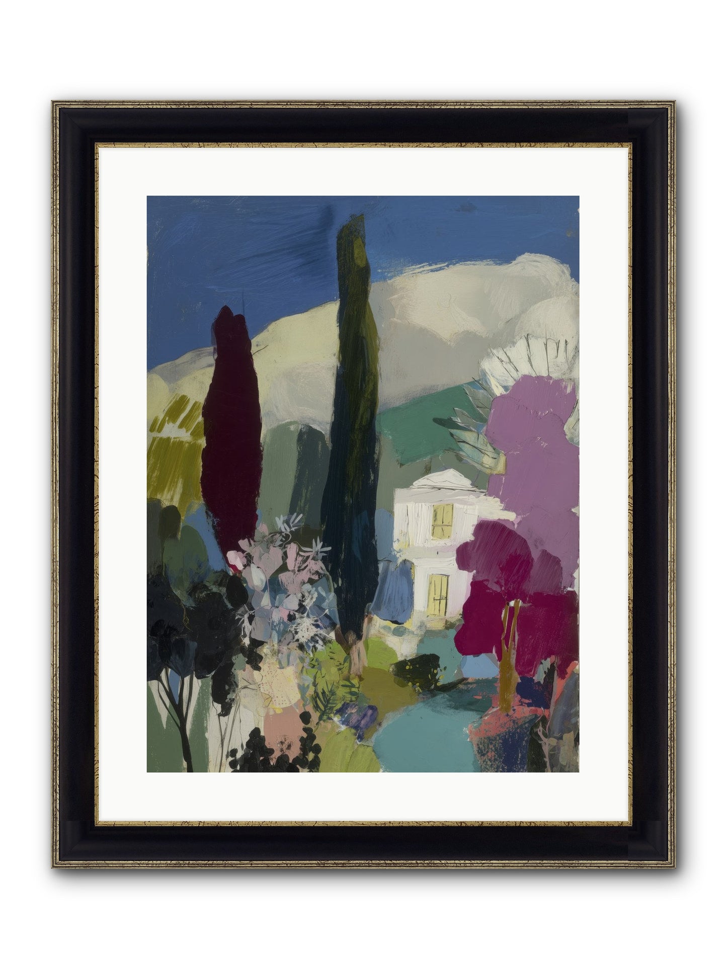 Distant Melody Framed Print - Black & Gold 18x24