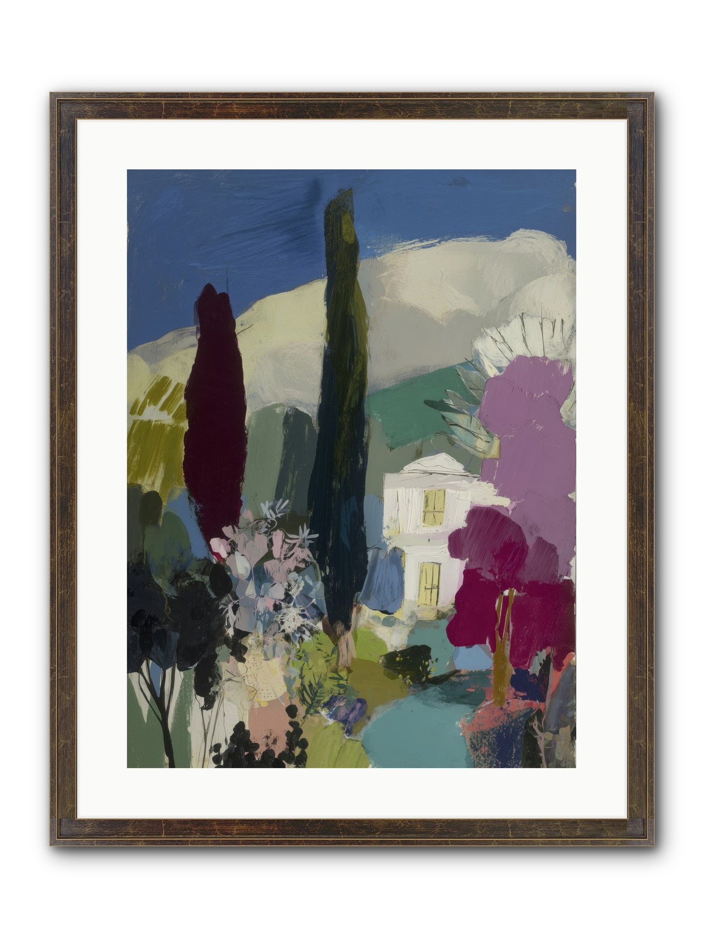 Distant Melody Framed Print - Slimwoods Black/Gold 18x24
