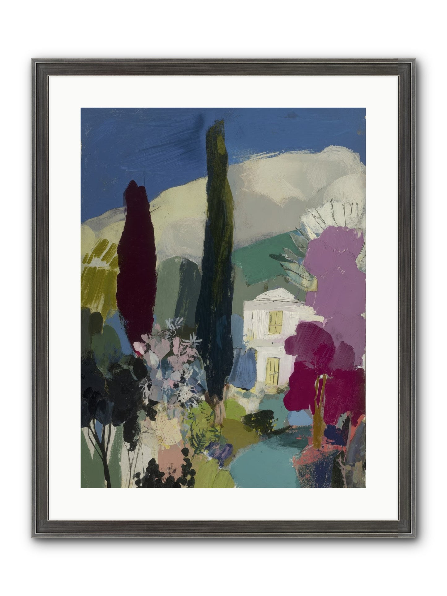 Distant Melody Framed Print - Slimwoods Black/Silver 18x24