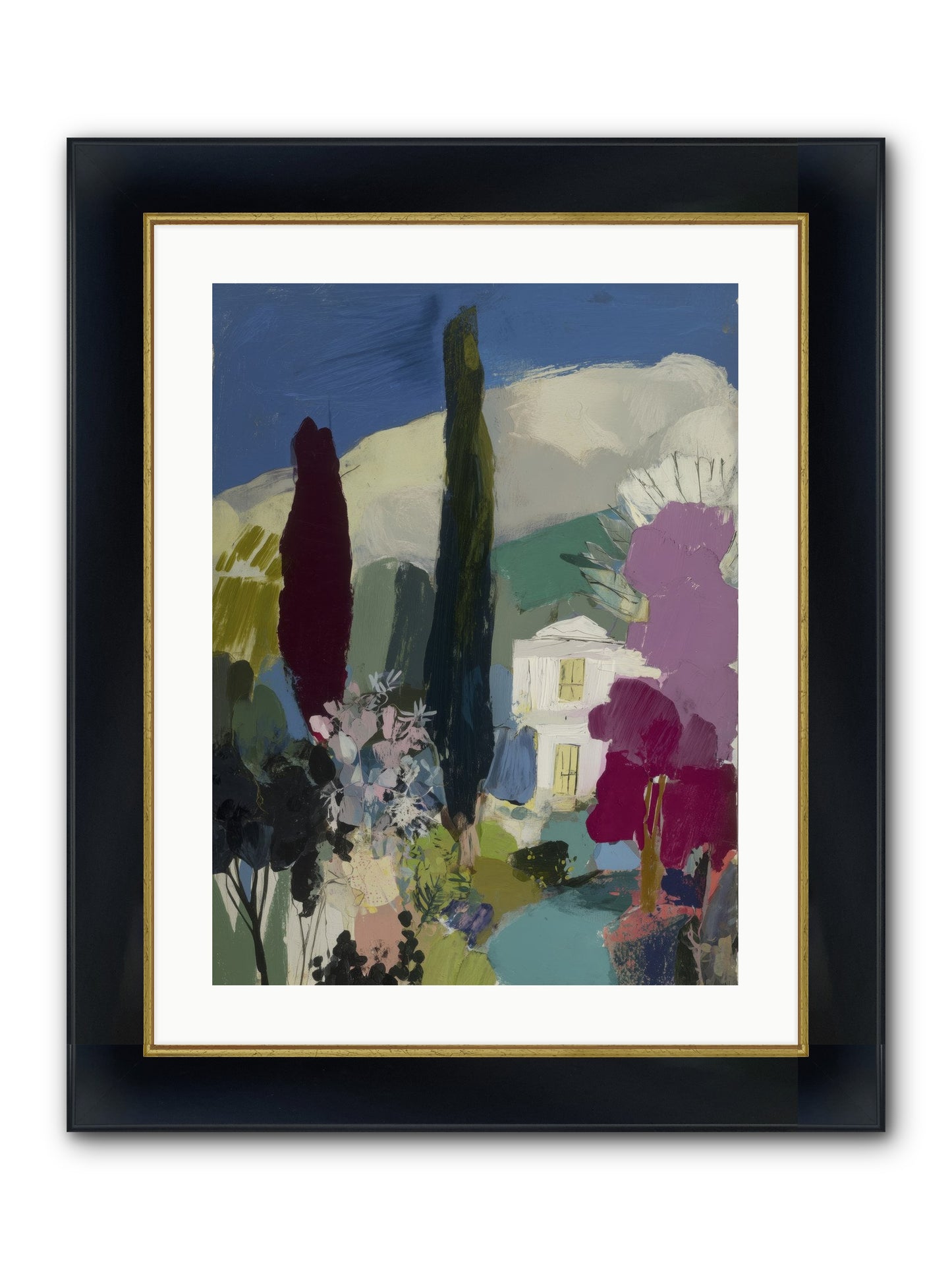 Distant Melody Framed Print - Wide Black w/Gold 18x24